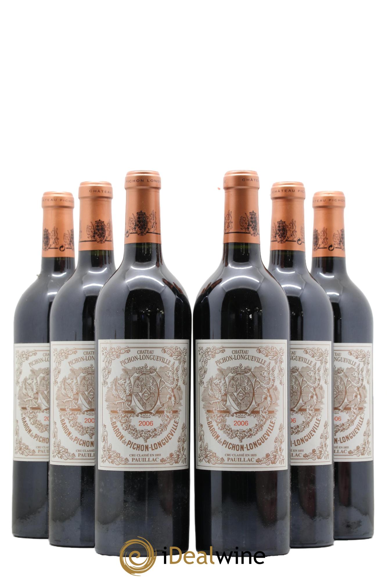 Pichon Longueville Baron 2ème Grand Cru Classé 2006 - Lot de 6 bouteilles - 0