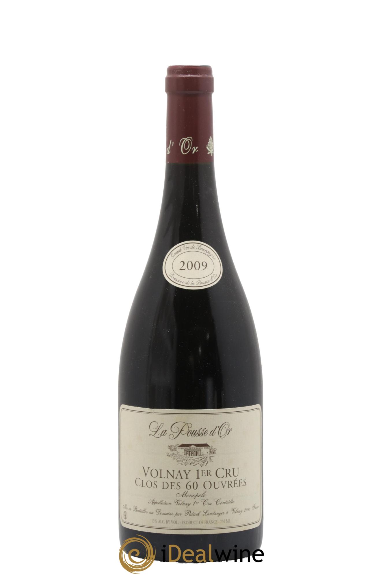 Volnay 1er Cru Clos des 60 ouvrées La Pousse d'Or (Domaine de) 2009 - Lot of 1 bottle - 0