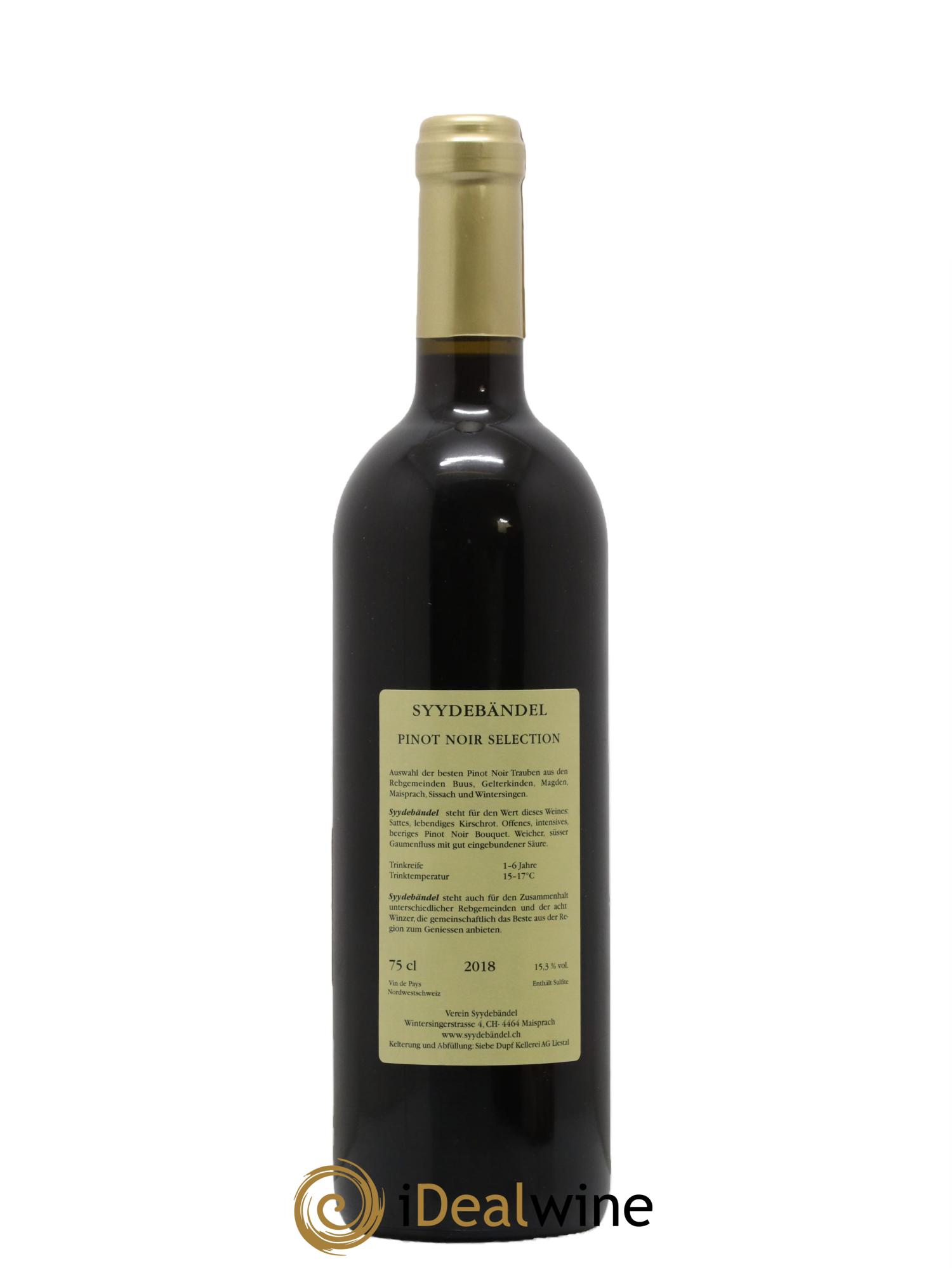 Divers Pinot Noir Sélection Nordwestschweiz Skyydebandel 2018 - Lot de 1 bouteille - 1