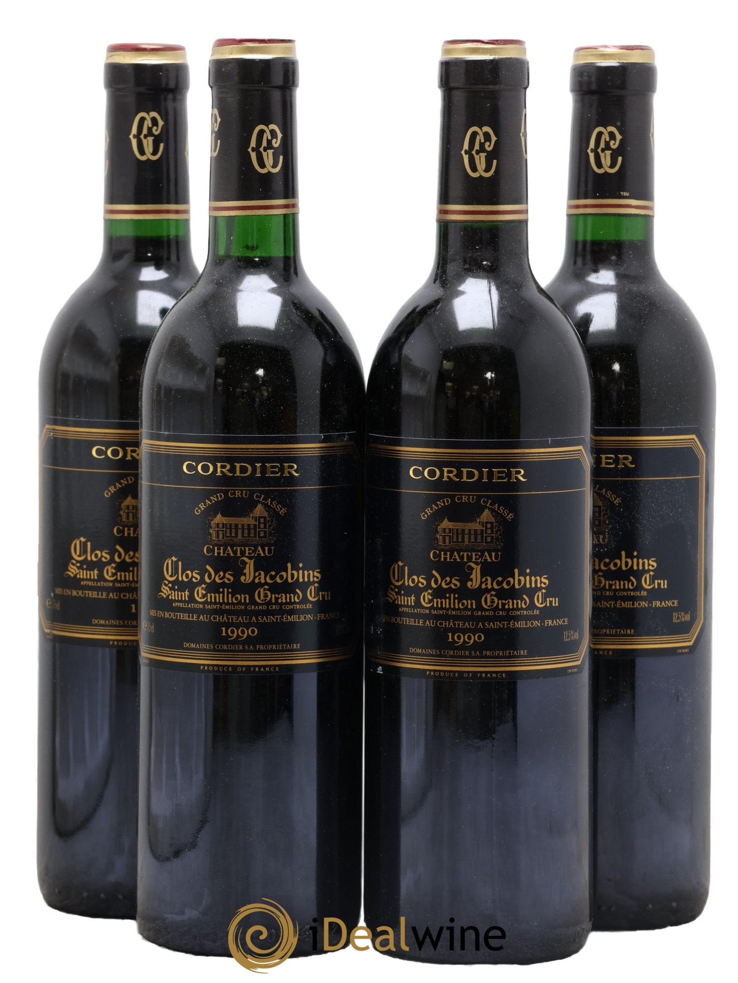 Château Clos des Jacobins Grand Cru Classé 1990 - Posten von 4 Flaschen - 0