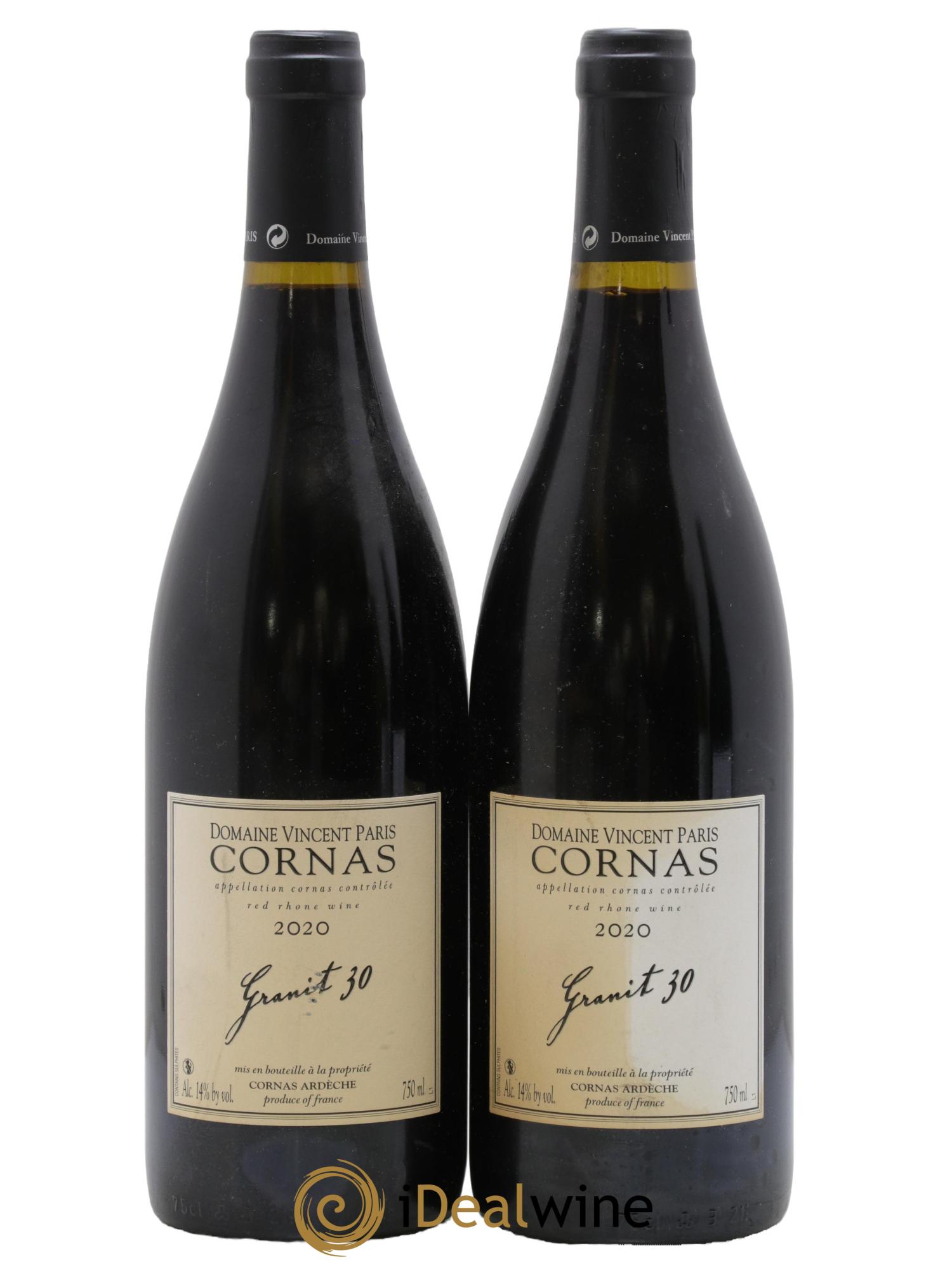 Cornas Granit 30 Vincent Paris 2020 - Lot de 2 bouteilles - 0