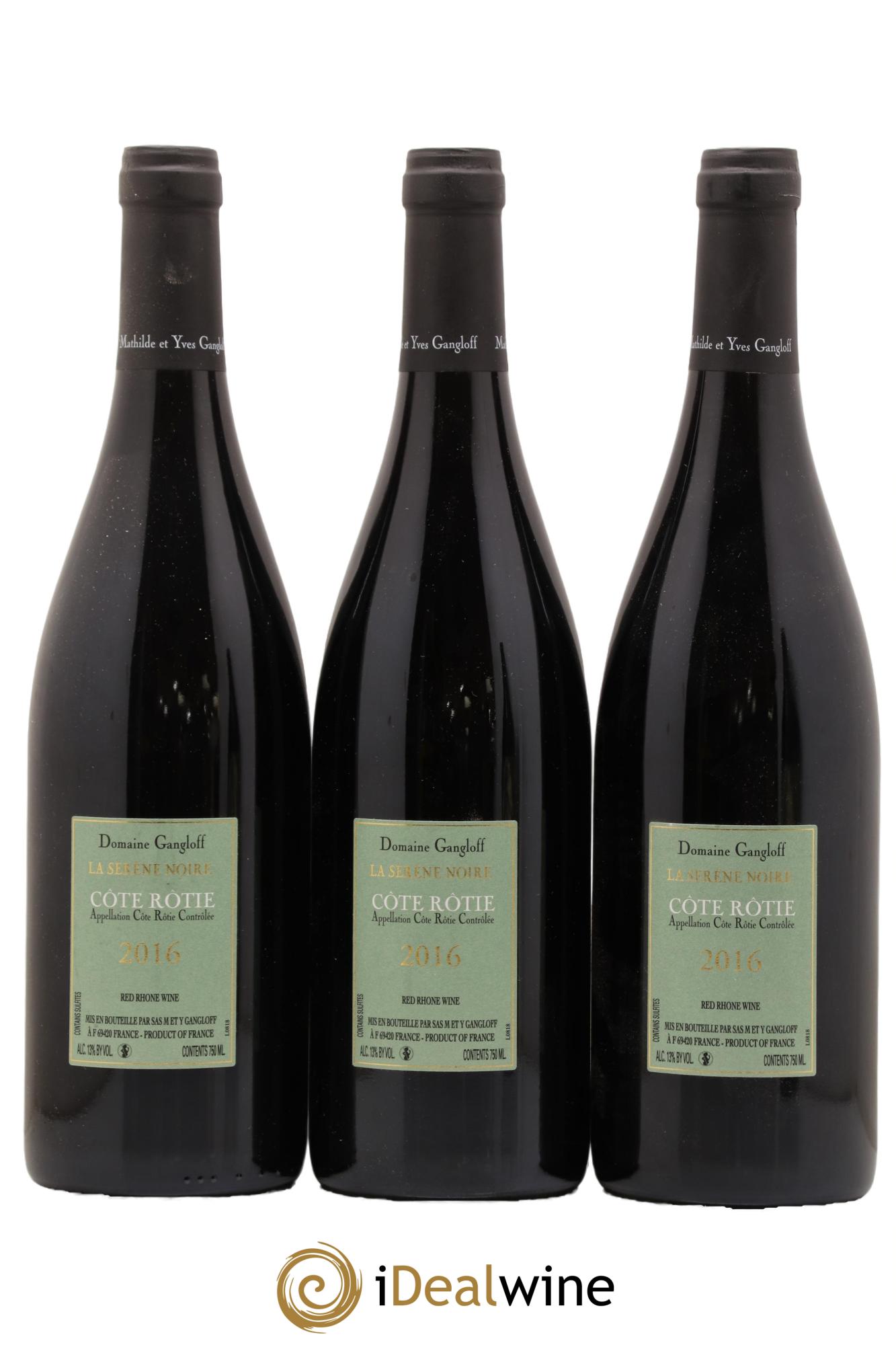 Côte-Rôtie La Sereine Noire Gangloff (Domaine) 2016 - Lot de 3 bouteilles - 1