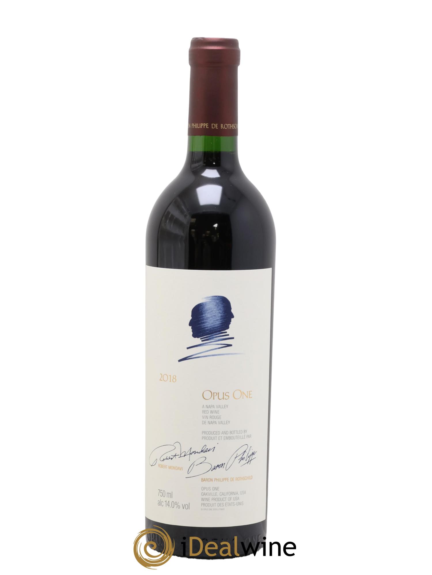 Napa Valley Opus One Robert Mondavi 2018 - Lot de 1 bouteille - 0