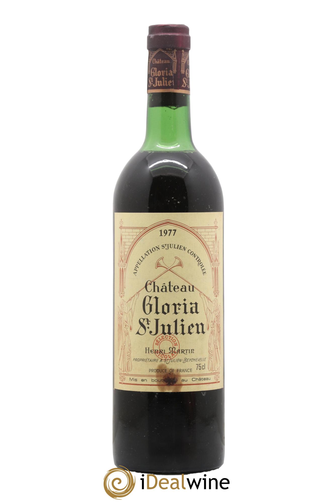 Château Gloria 1977 - Lot de 1 bouteille - 0