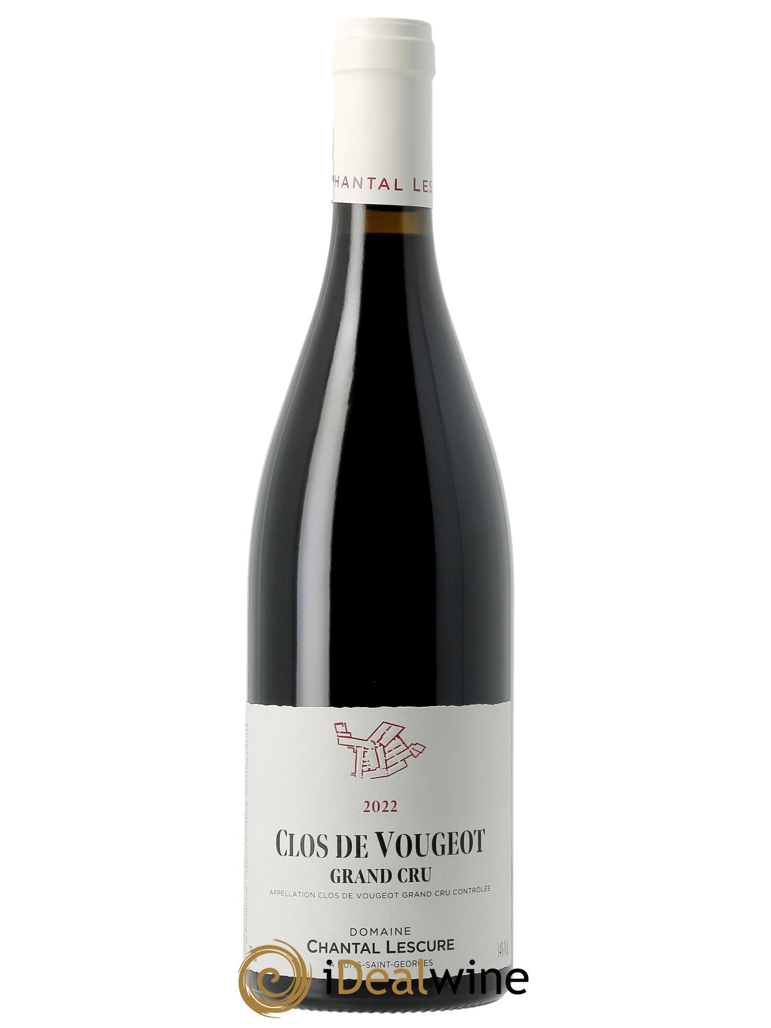 Clos de Vougeot Grand Cru Chantal Lescure 2022 - Lot of 1 bottle - 0