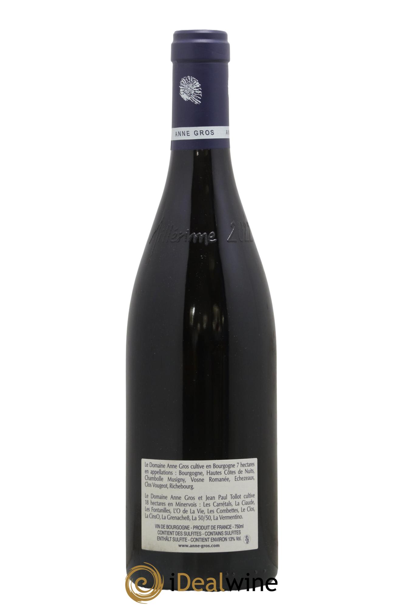 Clos de Vougeot Grand Cru Le Grand Maupertui Anne Gros 2022 - Lot de 1 bouteille - 1