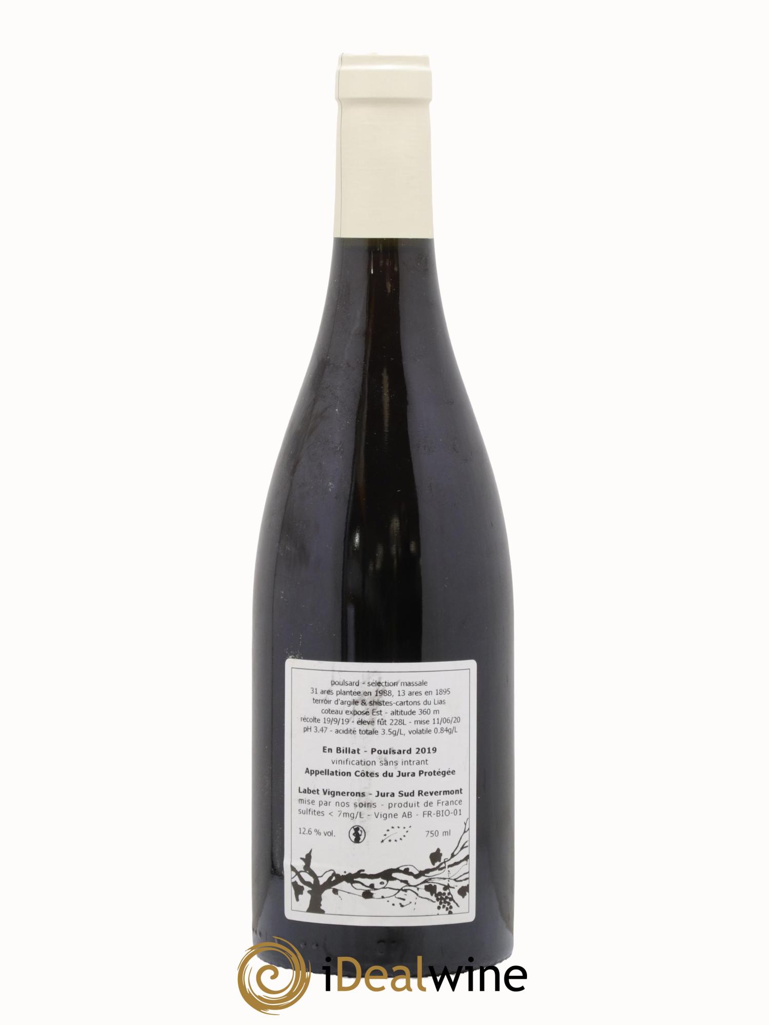 Côtes du Jura Poulsard En Billat Romain - Julien  - Charline Labet 2019 - Lot de 1 bouteille - 1