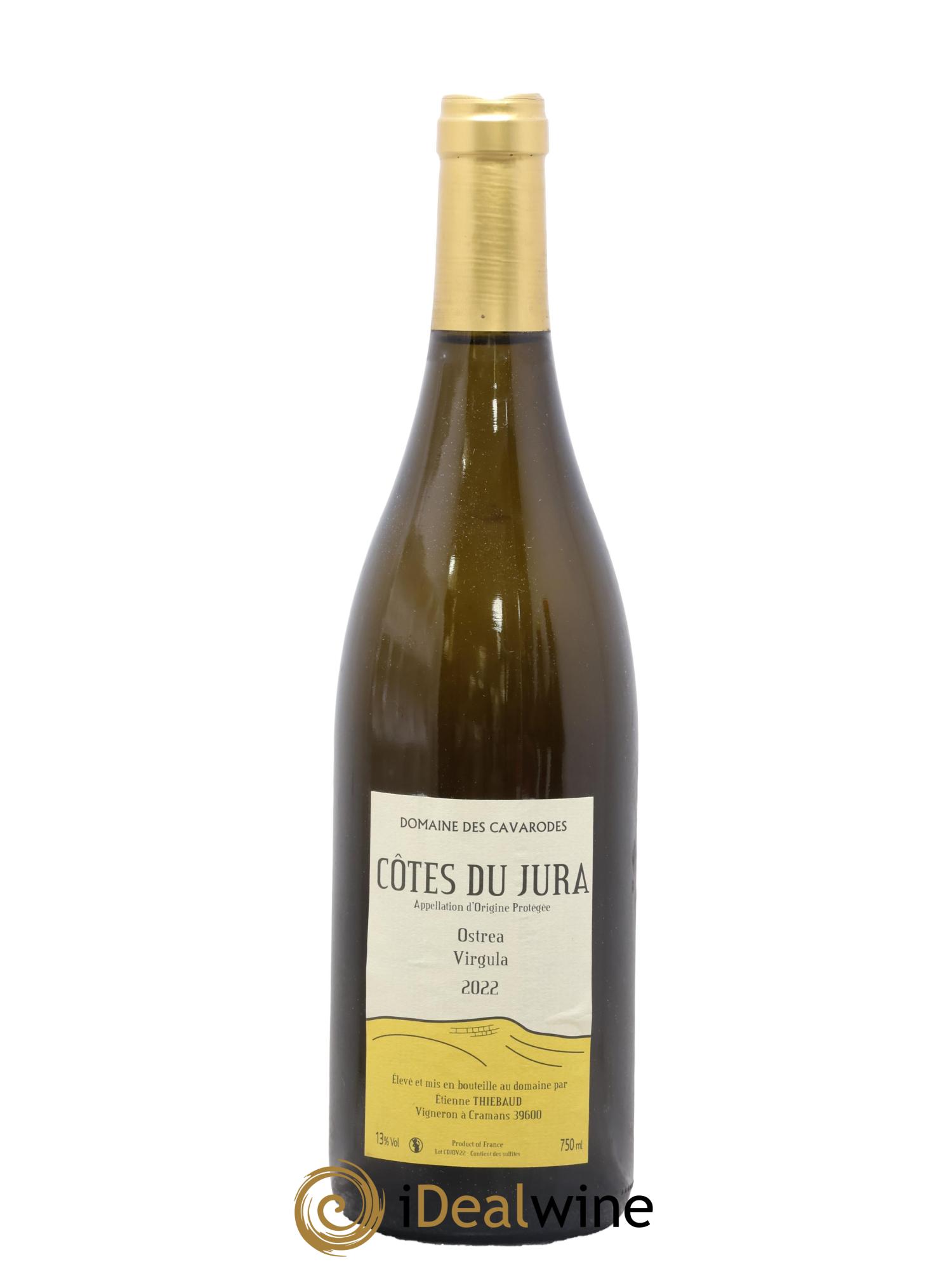 Côtes du Jura Ostrea Virgula Cavarodes (Domaine des) - Etienne Thiébaud 2022 - Lot de 1 bouteille - 0