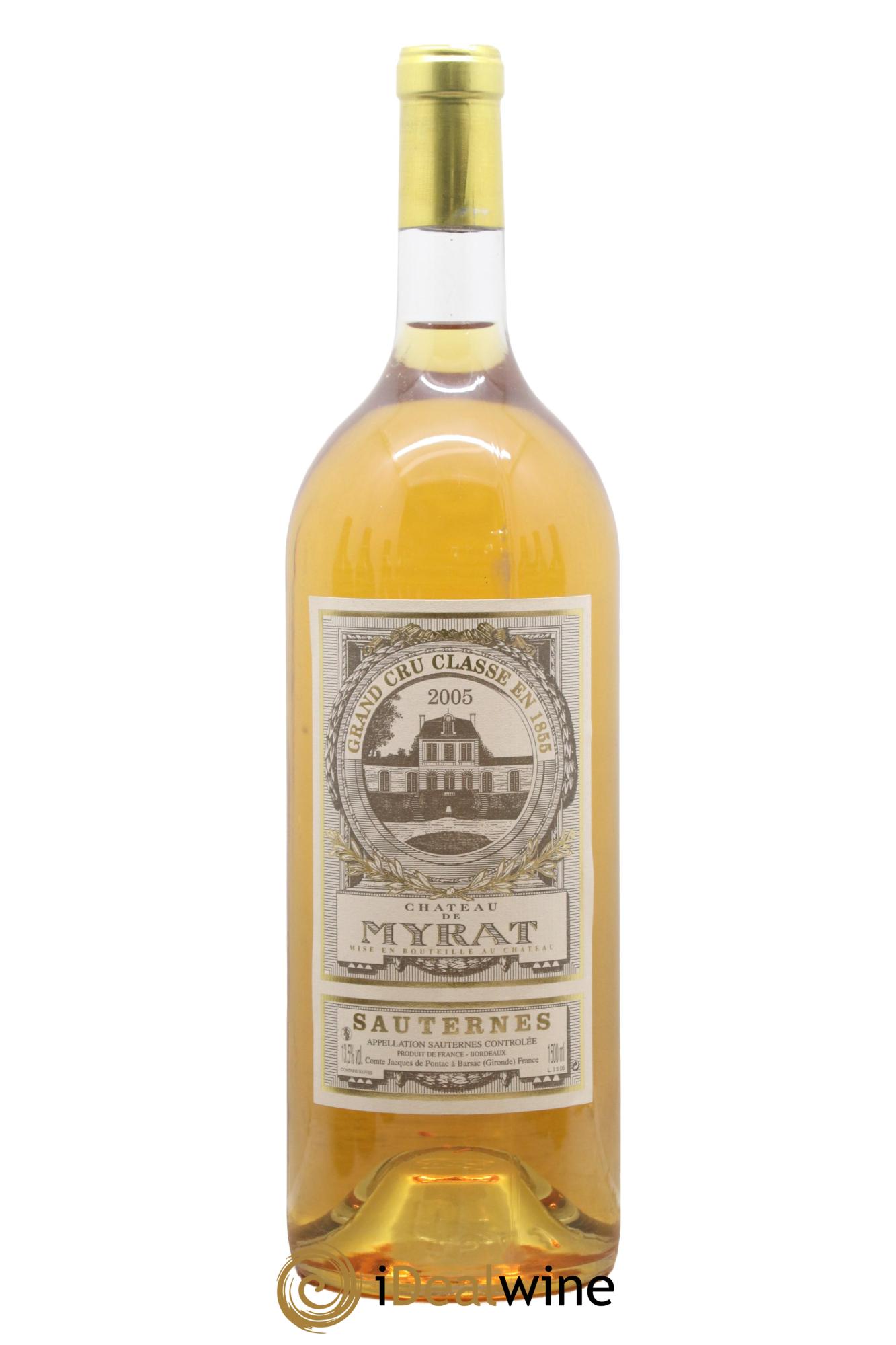 Château de Myrat 2ème Grand Cru Classé 2005 - Lot de 1 magnum - 0
