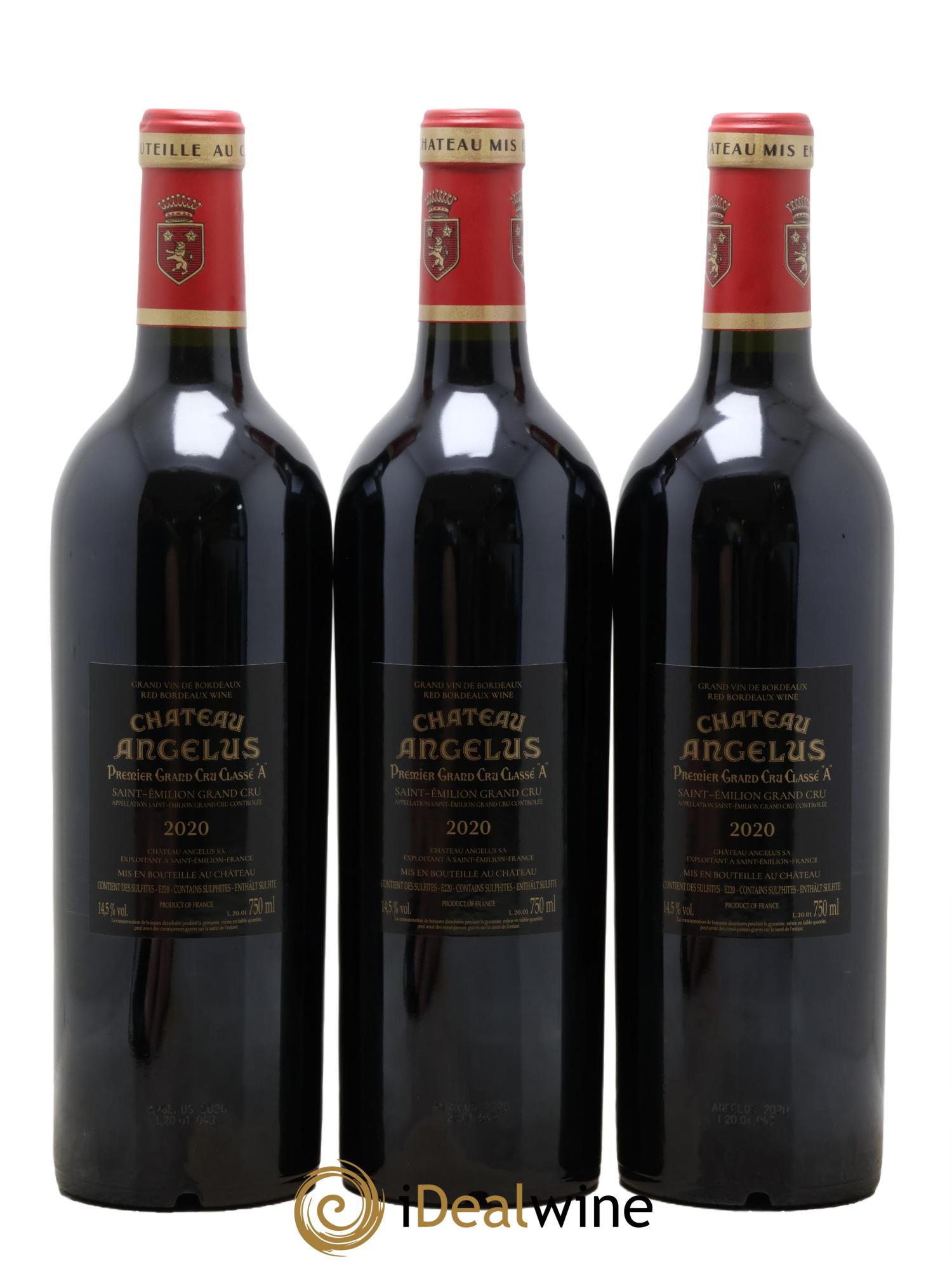 Château Angélus 1er Grand Cru Classé A 2020 - Lotto di 6 bottiglie - 2