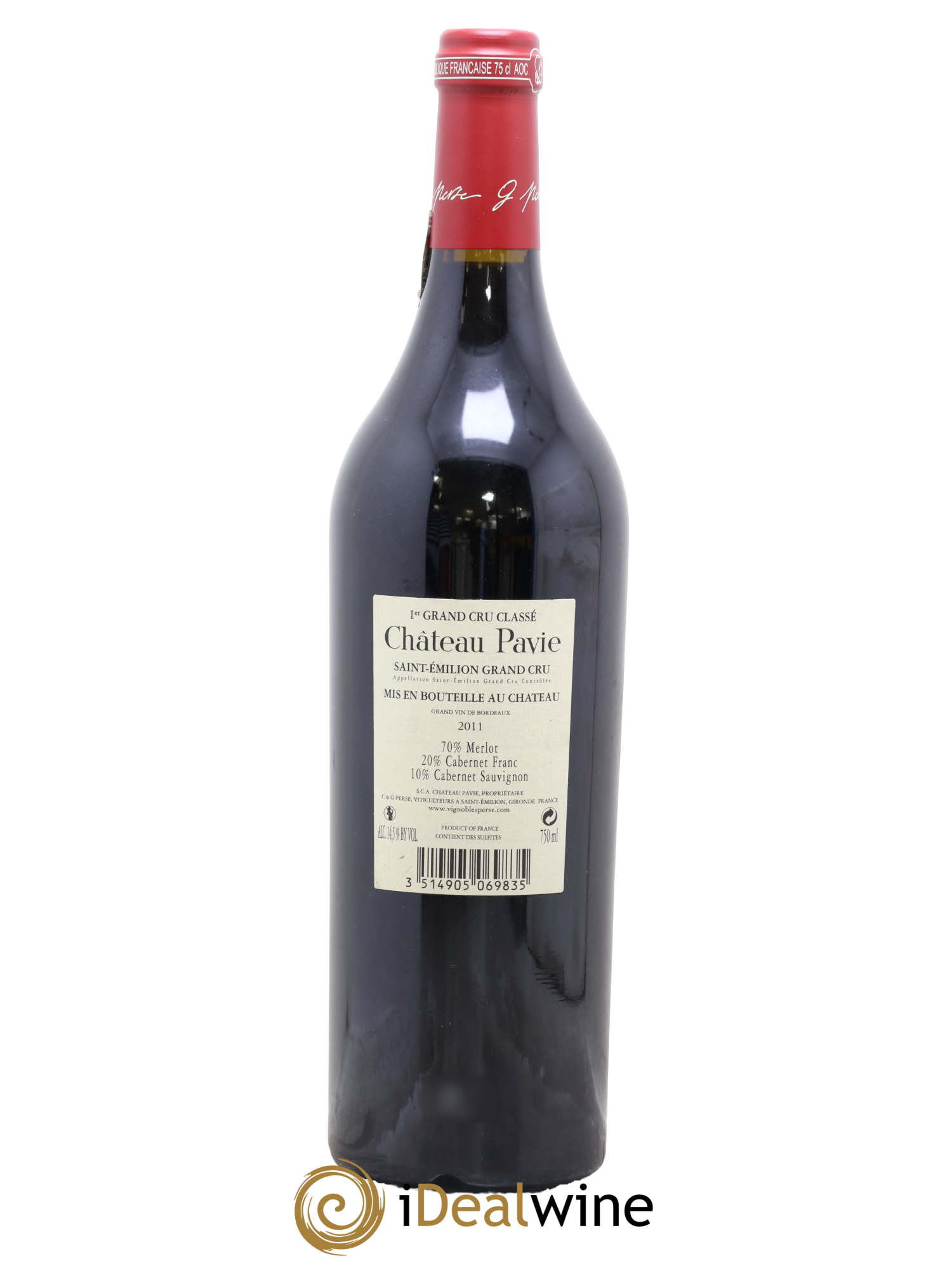 Château Pavie 1er Grand Cru Classé A 2011 - Lot de 1 bouteille - 1