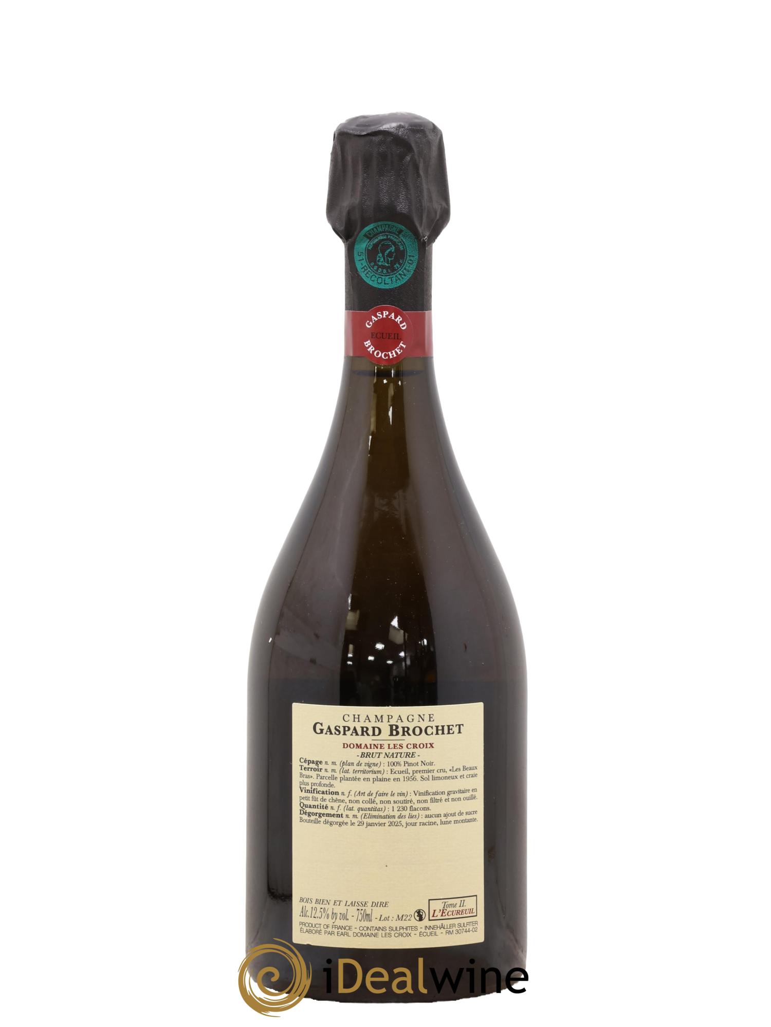 Champagne L'Écureuil Tome II Maison Gaspard Brochet - Lot de 1 bouteille - 1