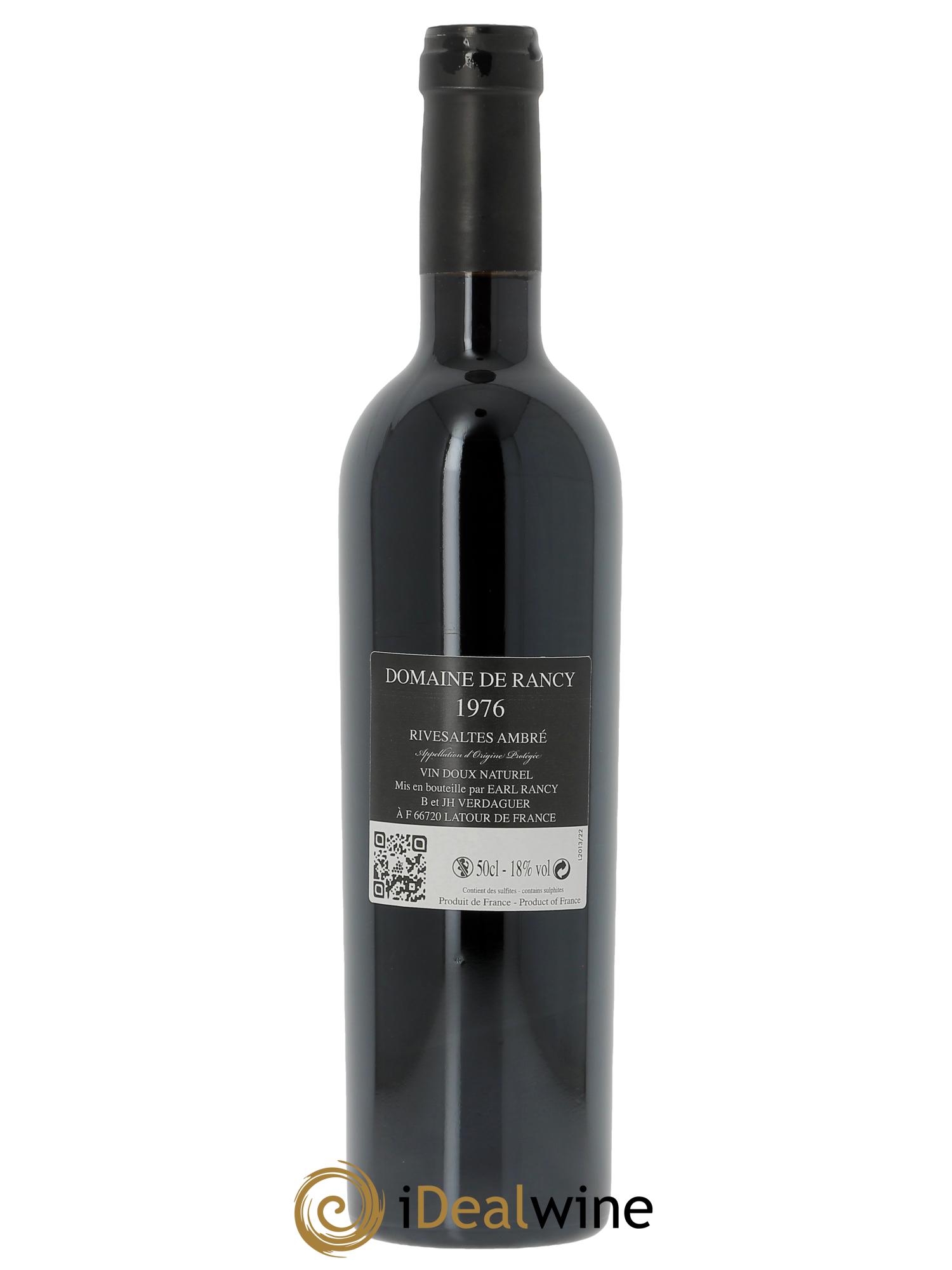 Rivesaltes Ambré Domaine de Rancy 1976 - Lot of 1 bottle - 1