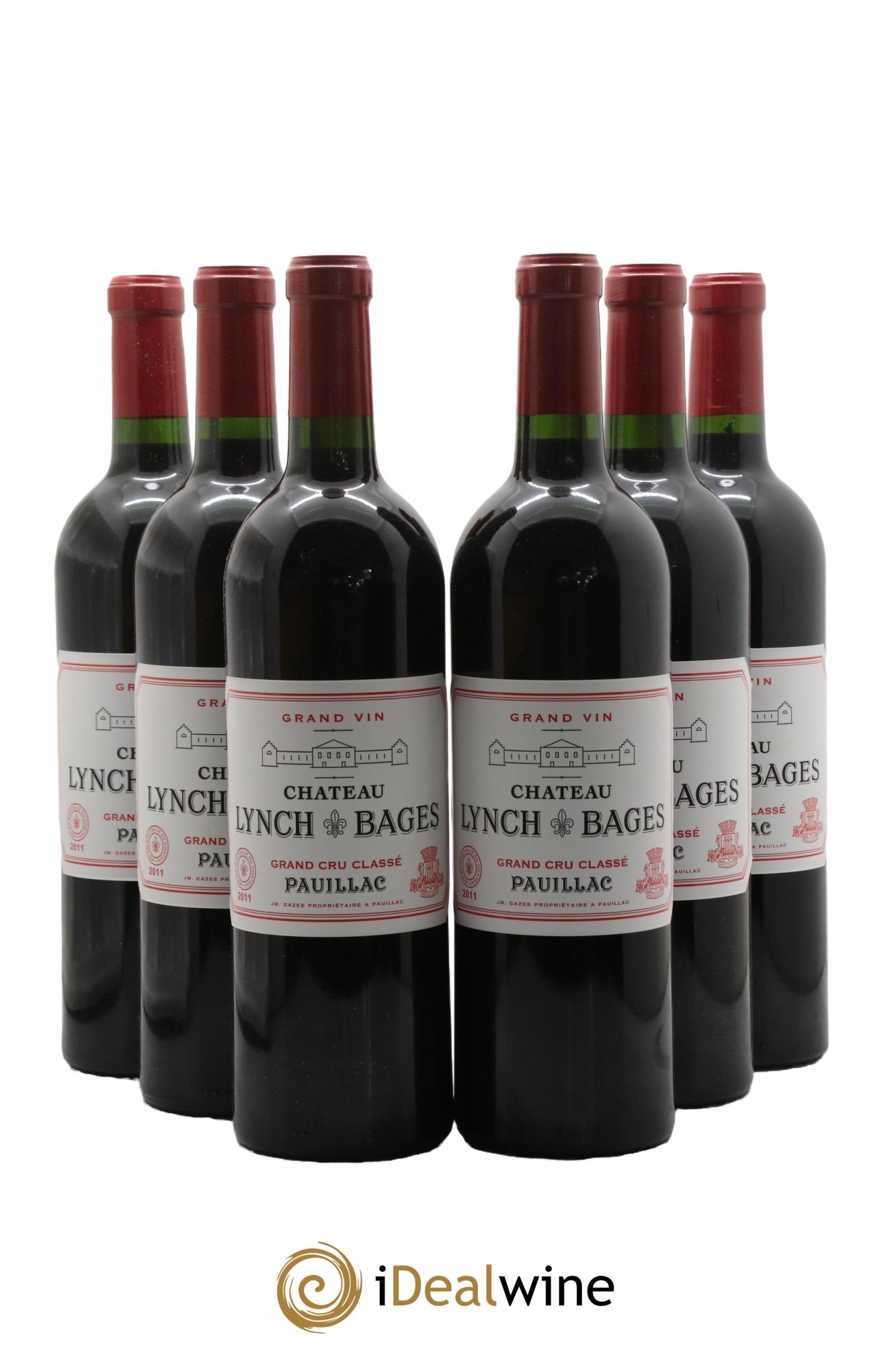 Château Lynch Bages 5ème Grand Cru Classé 2011 - Posten von 6 Flaschen - 0