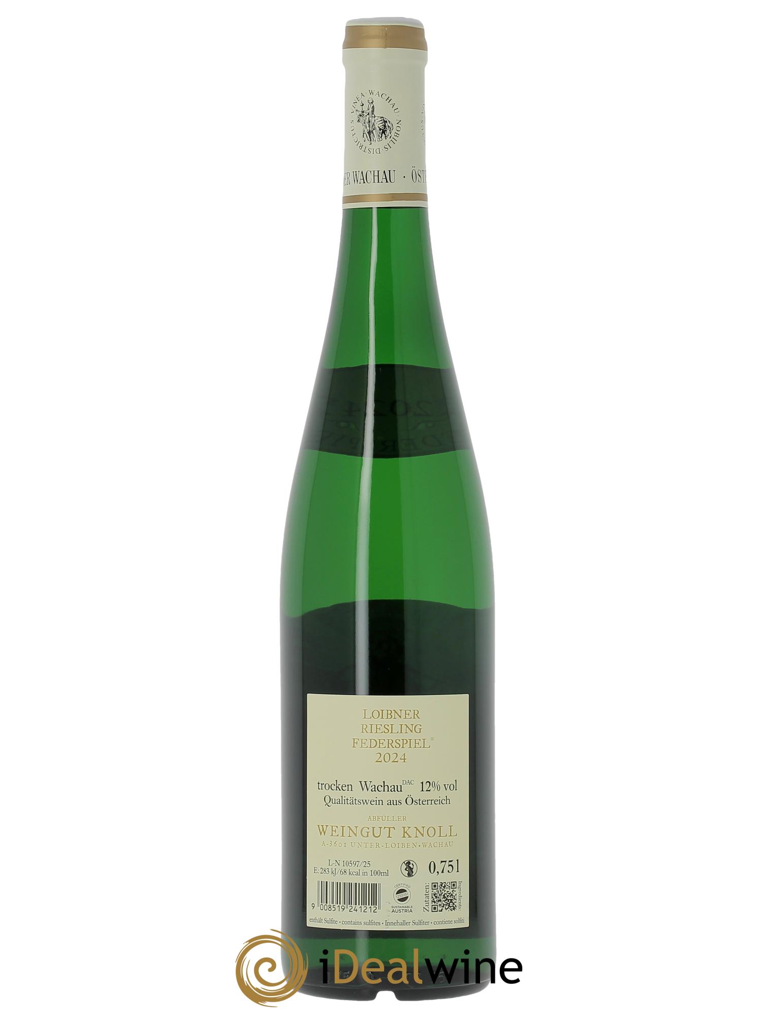 Riesling Wachau Loibner Emmerich Knoll  2024 - Lot of 1 bottle - 1