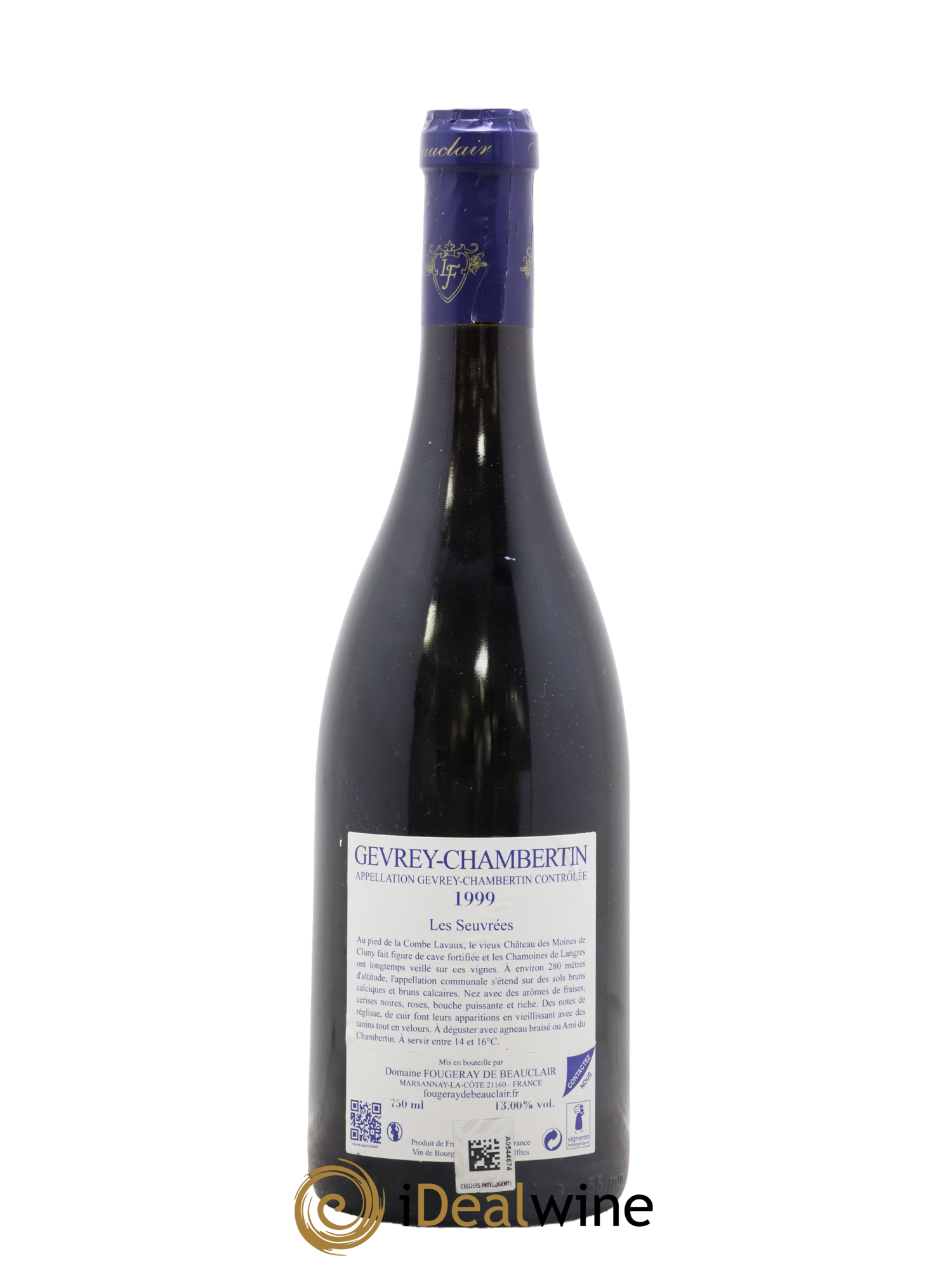 Gevrey-Chambertin Les Seuvrées Fougeray de Beauclair 1999 - Lotto di 1 bottiglia - 1
