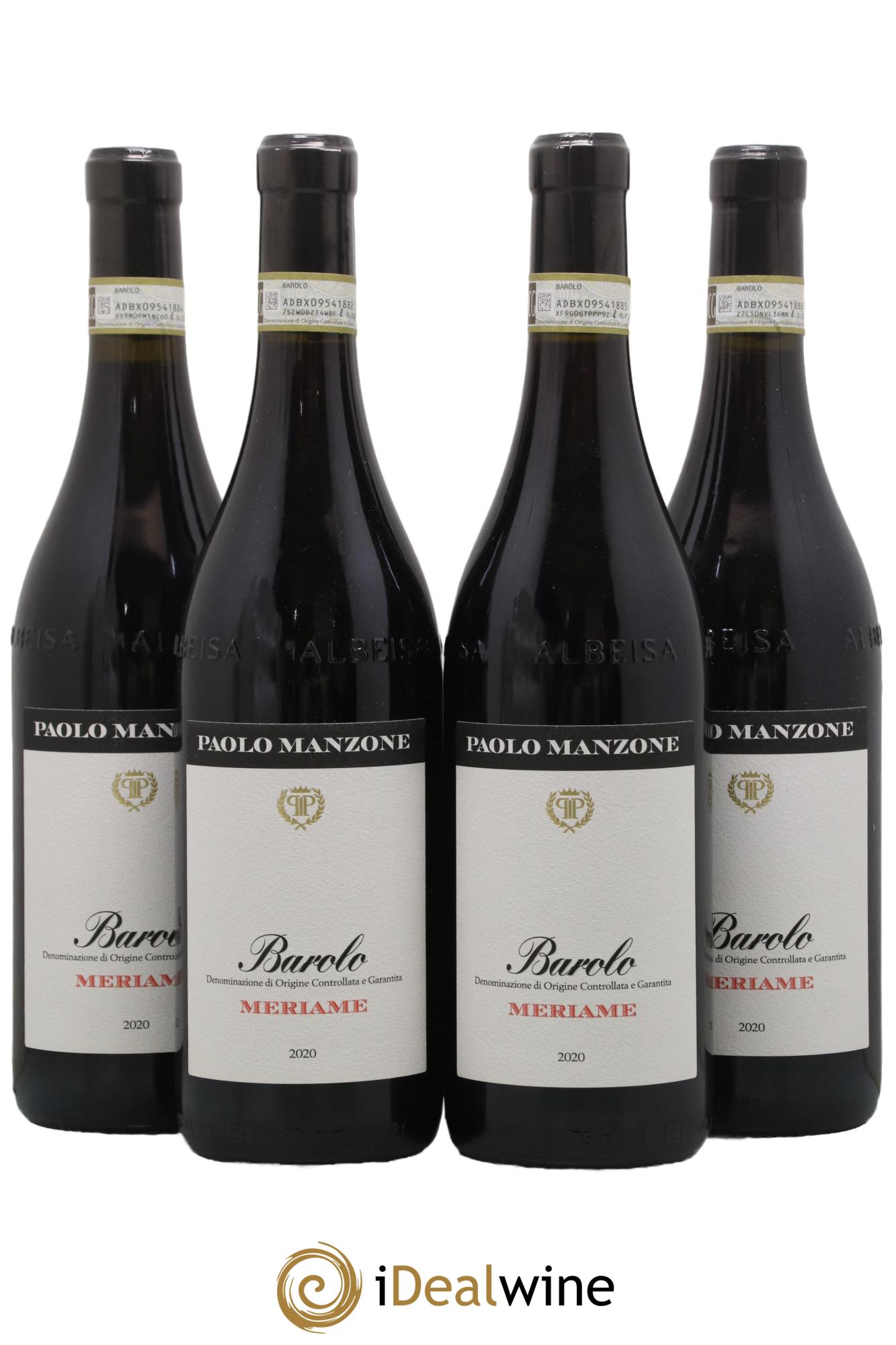 Barolo DOCG Meriame Paolo Manzone 2020 - Lotto di 4 bottiglie - 0