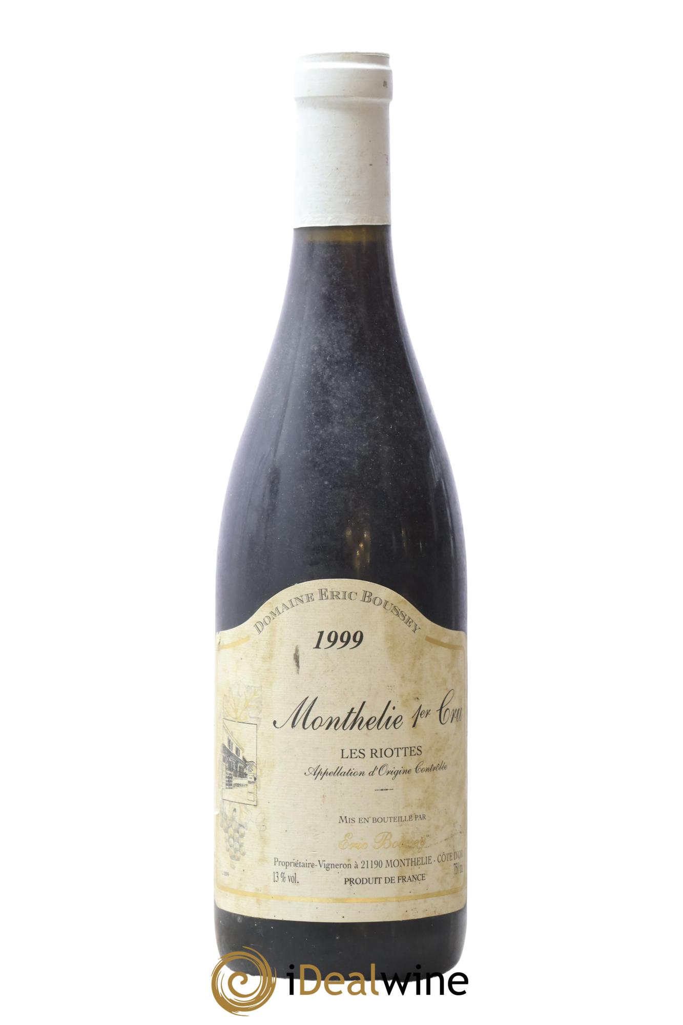 Monthélie 1er Cru Les Riottes Domaine Eric Boussey 1999 - Lote de 1 botella - 0