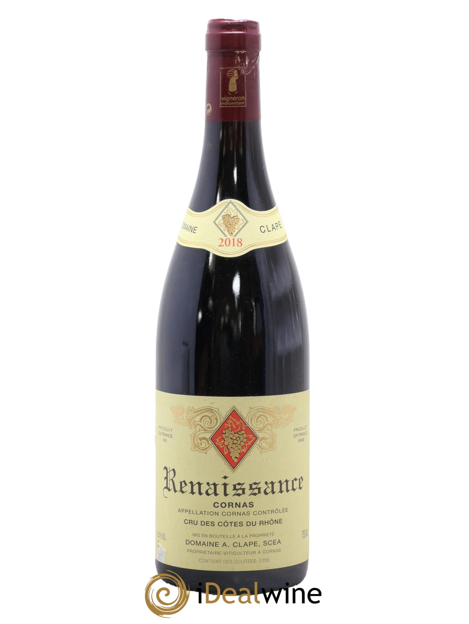 Cornas Renaissance Auguste Clape 2018 - Lot de 1 bouteille - 0