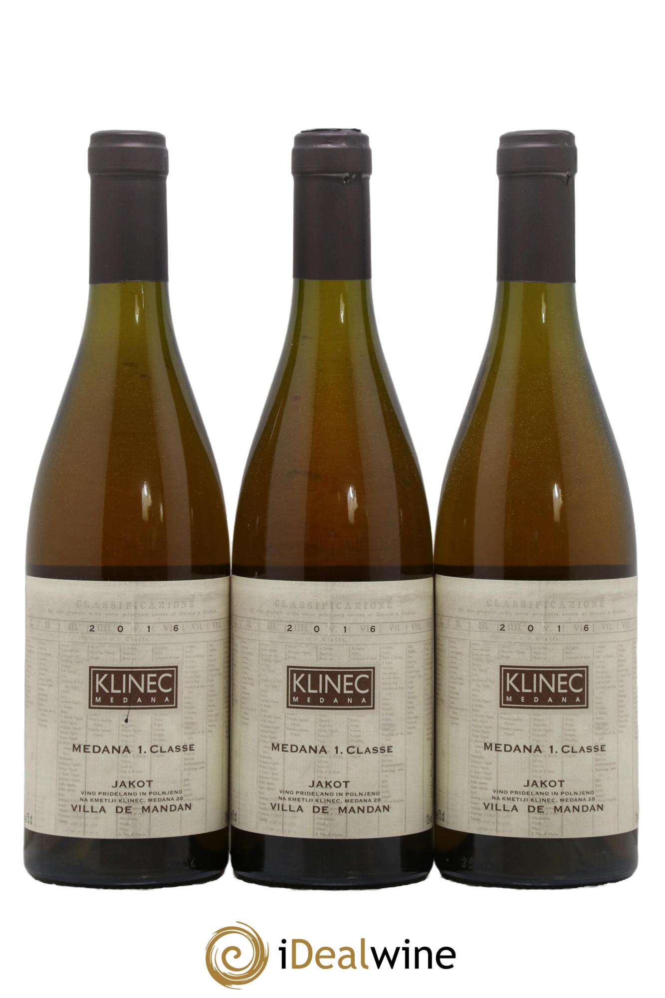 Divers Slovénie Jakot Villa de Mandan 2016 - Lot de 3 bouteilles - 0