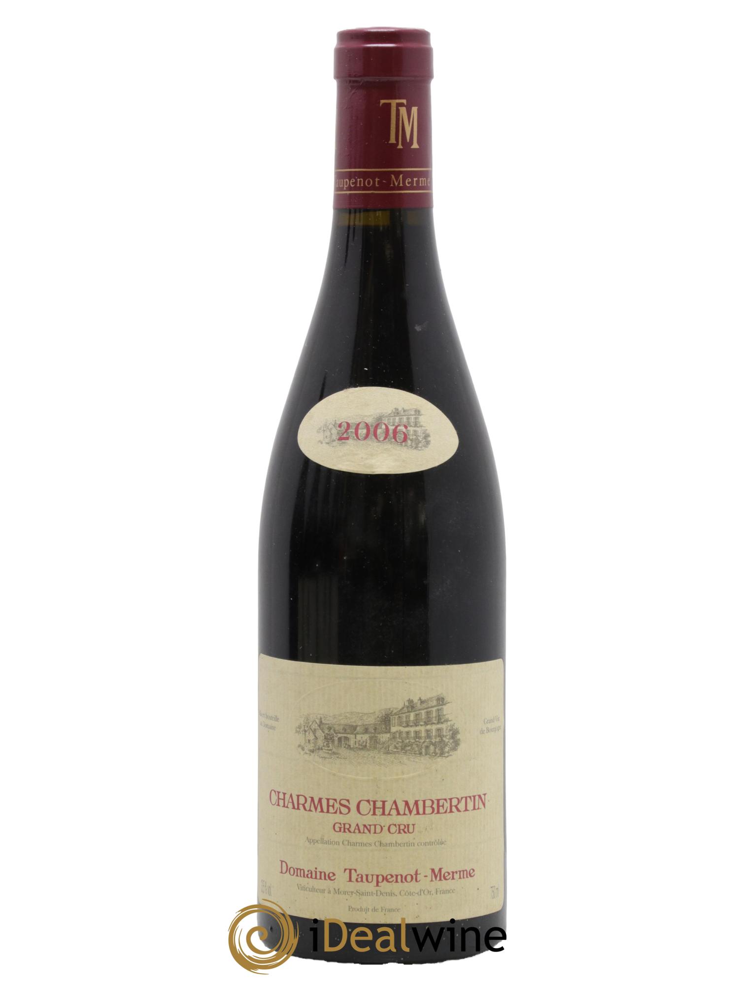 Charmes-Chambertin Grand Cru Taupenot-Merme 2006 - Lot de 1 bouteille - 0