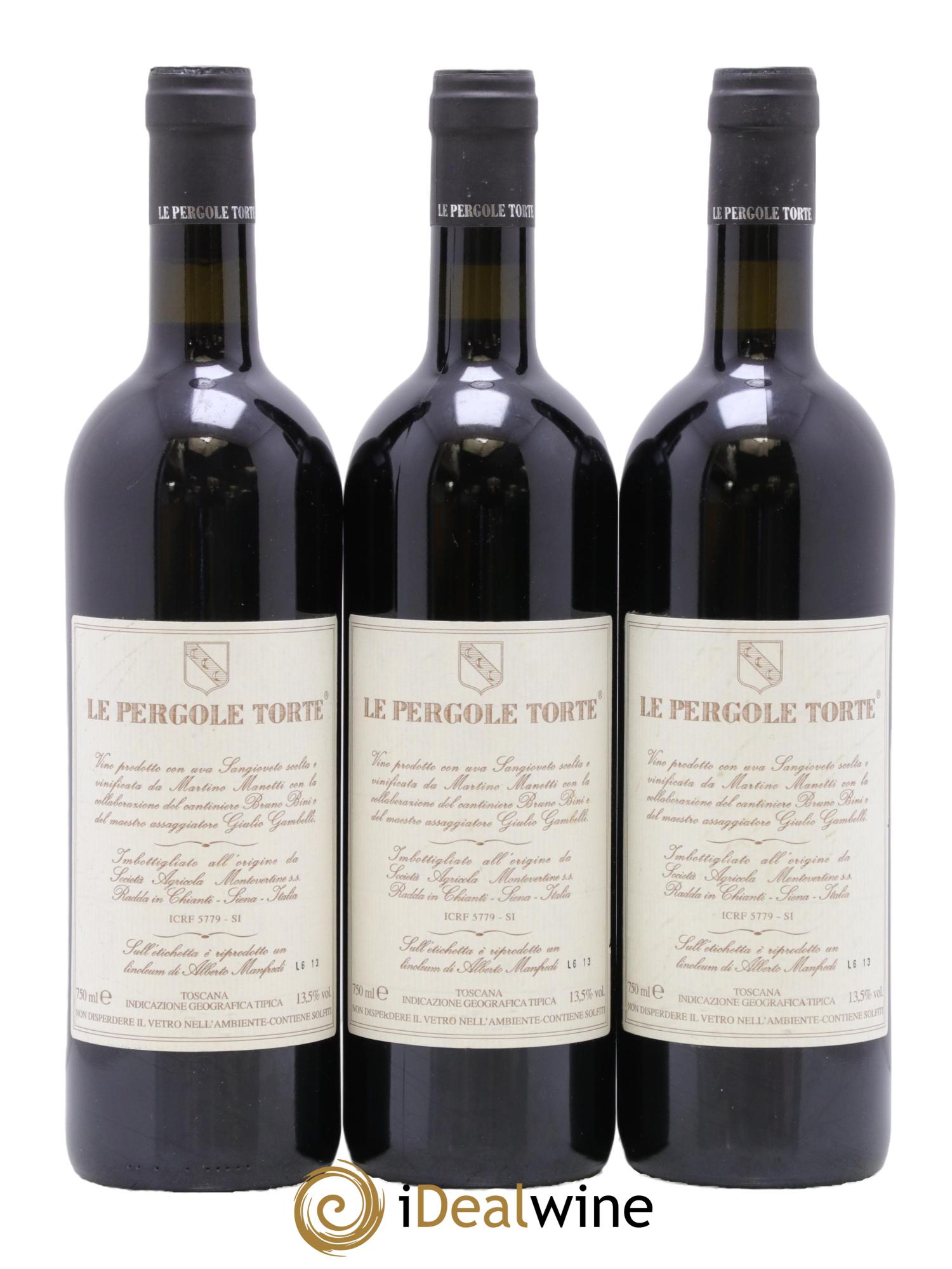 Toscana IGT Montevertine Le Pergole Torte Famille Manetti 2010 - Posten von 3 Flaschen - 1