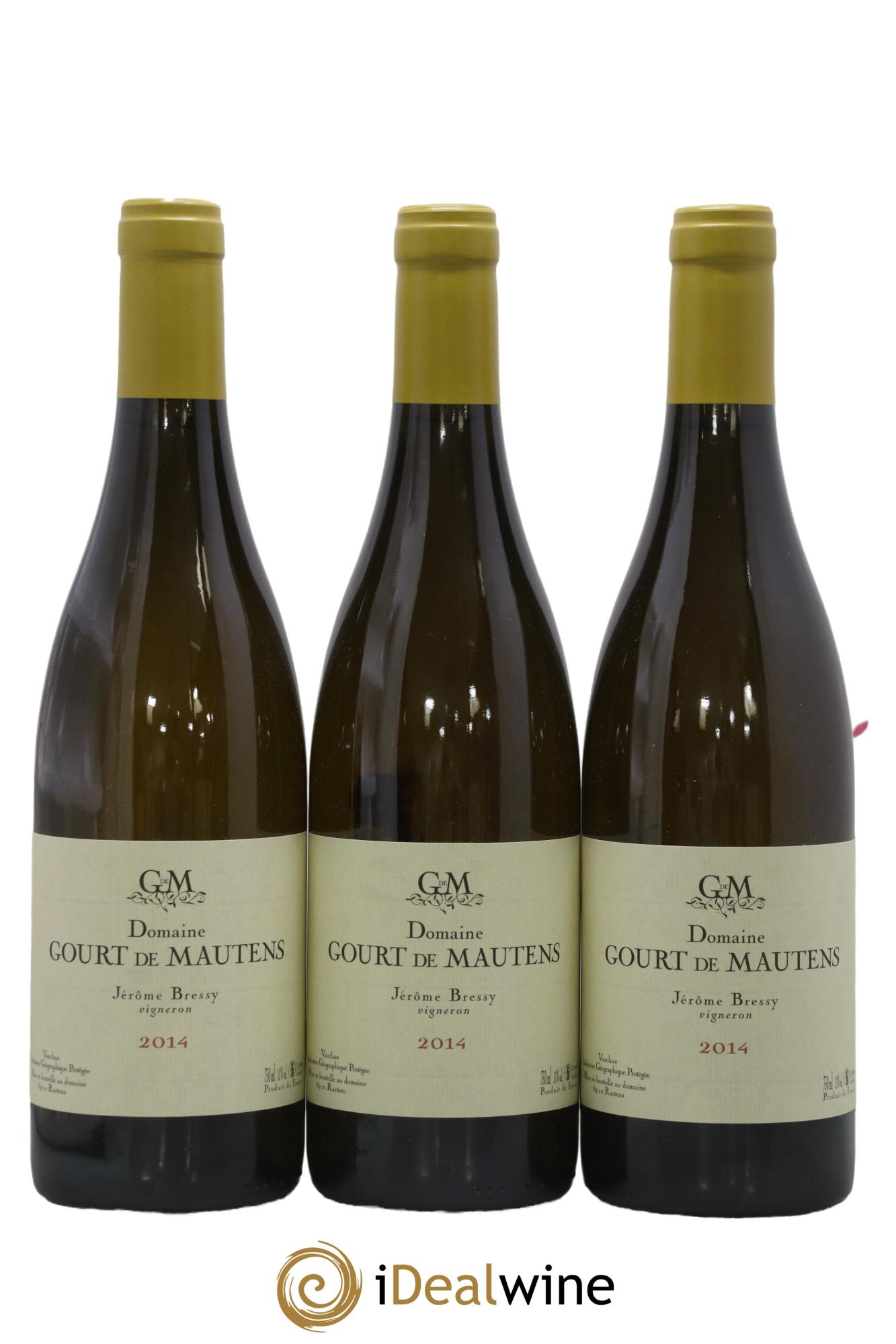 Vaucluse (Vin de Pays de Vaucluse) Domaine Gourt de Mautens - Jérôme Bressy 2014 - Lot de 3 bouteilles - 0