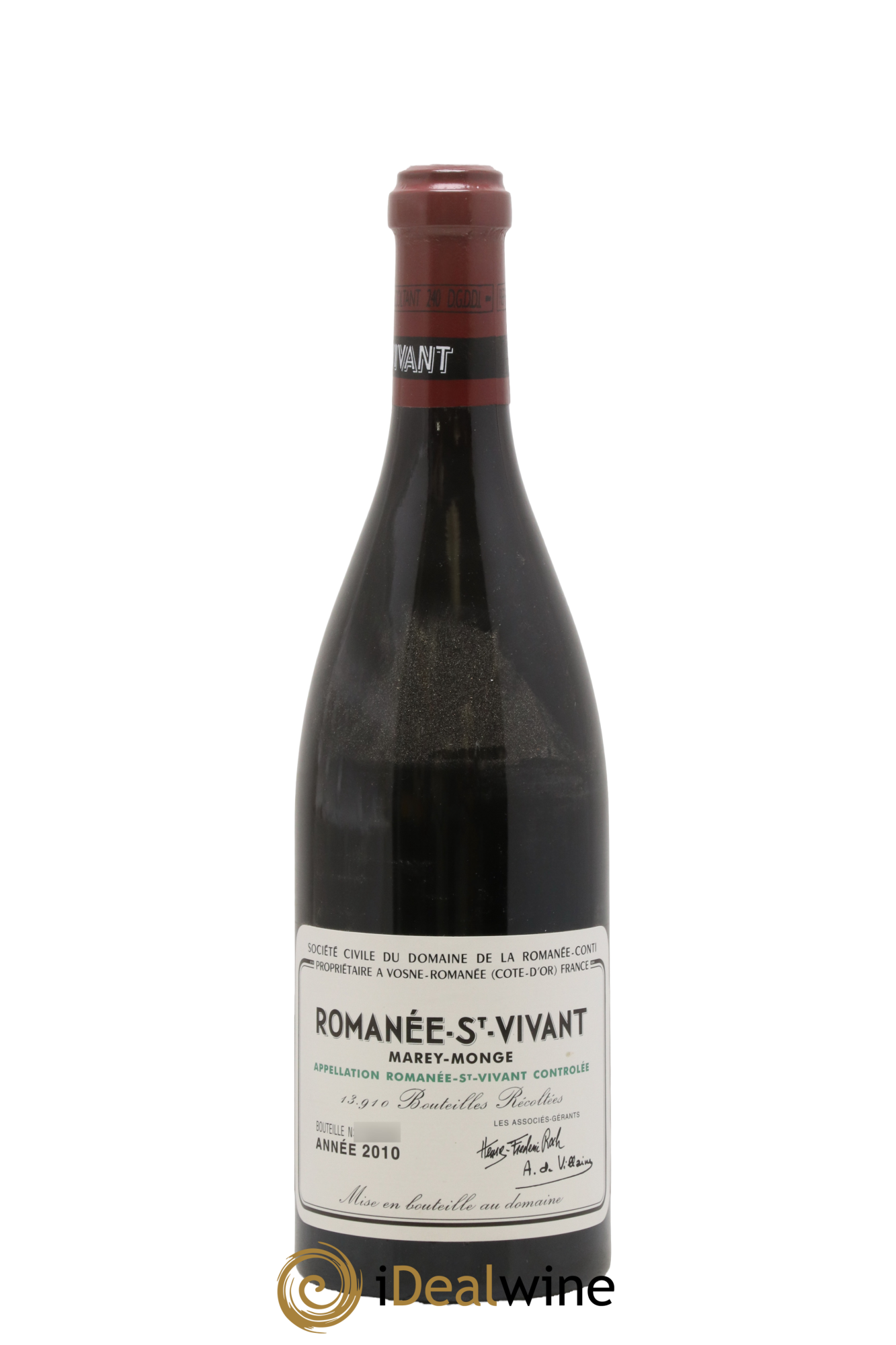 Romanée-Saint-Vivant Grand Cru Domaine de la Romanée-Conti 2010 - Lot de 1 bouteille - 0