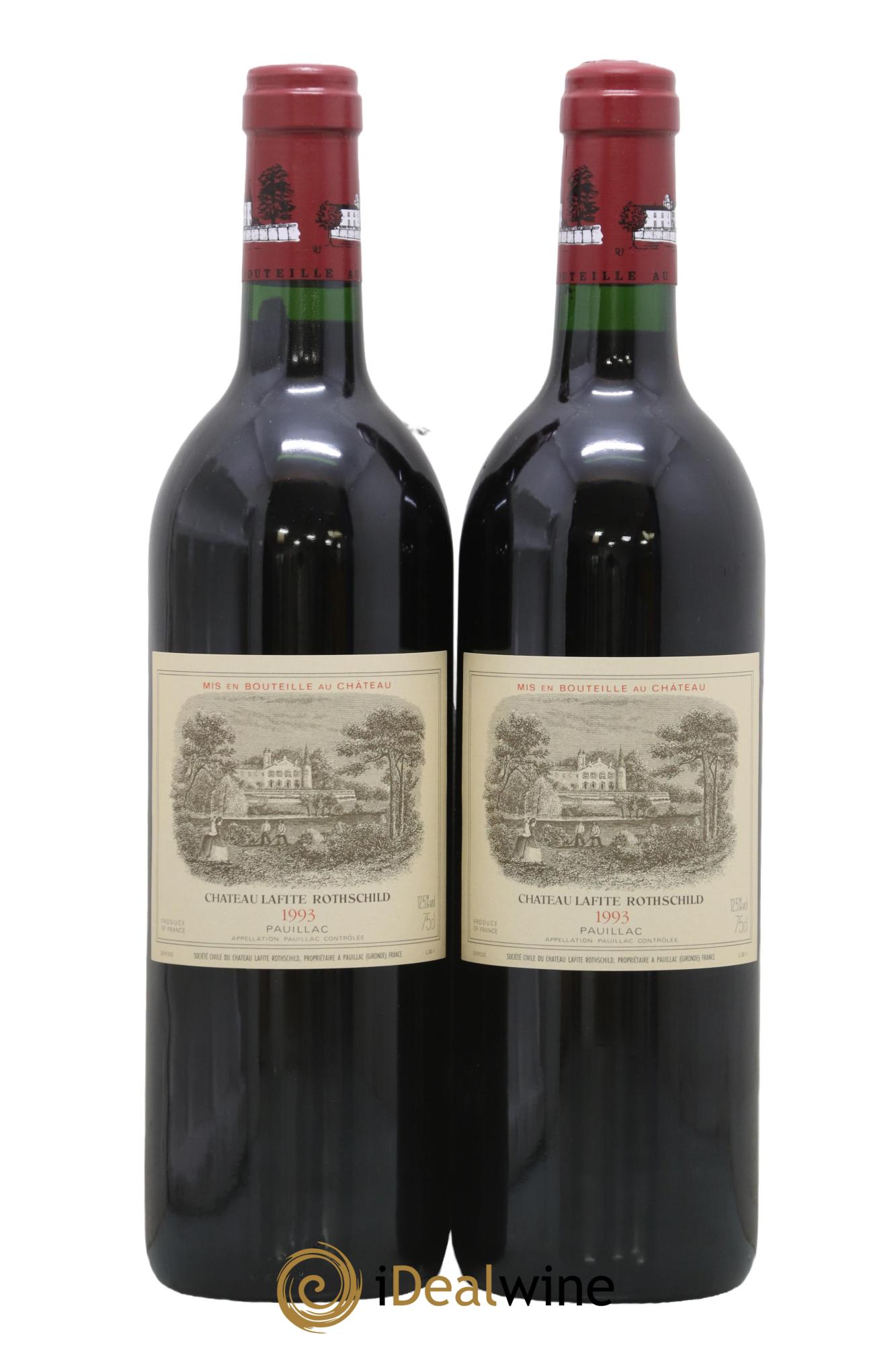 Château Lafite Rothschild 1er Grand Cru Classé 1993 - Lot de 2 bouteilles - 0