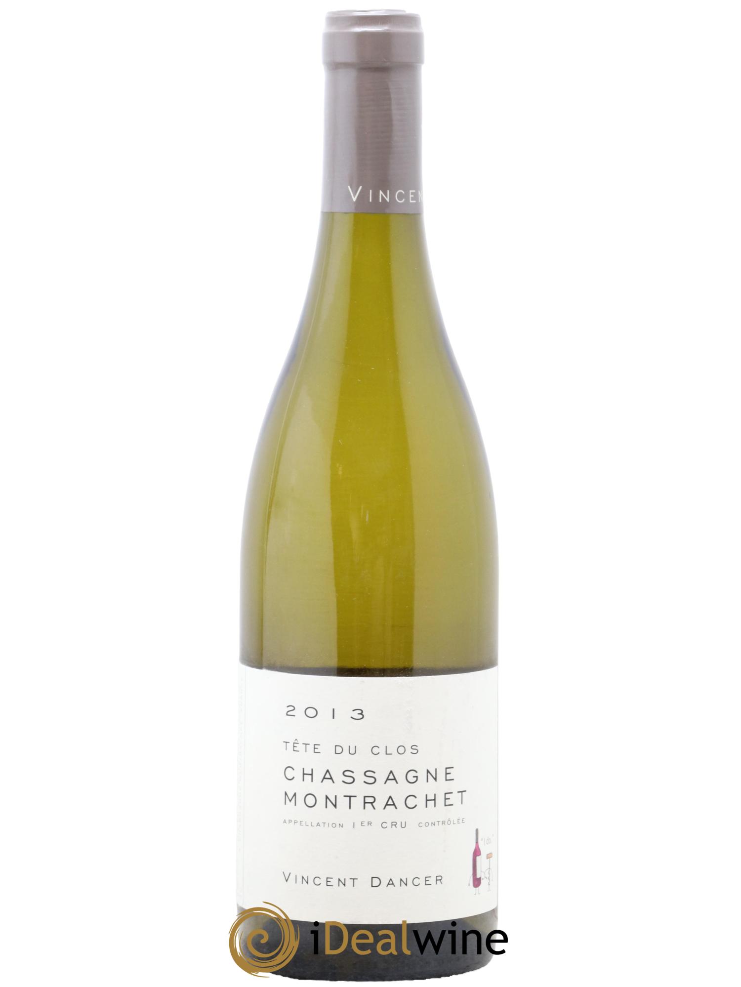 Chassagne-Montrachet 1er Cru (Morgeot) Tête du Clos Vincent Dancer 2013 - Lot de 1 bouteille - 0