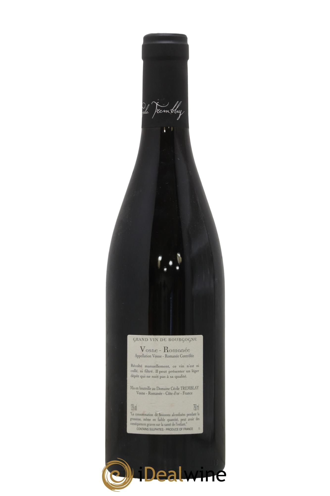 Vosne-Romanée Vieilles Vignes Cécile Tremblay 2016 - Lot of 1 bottle - 1