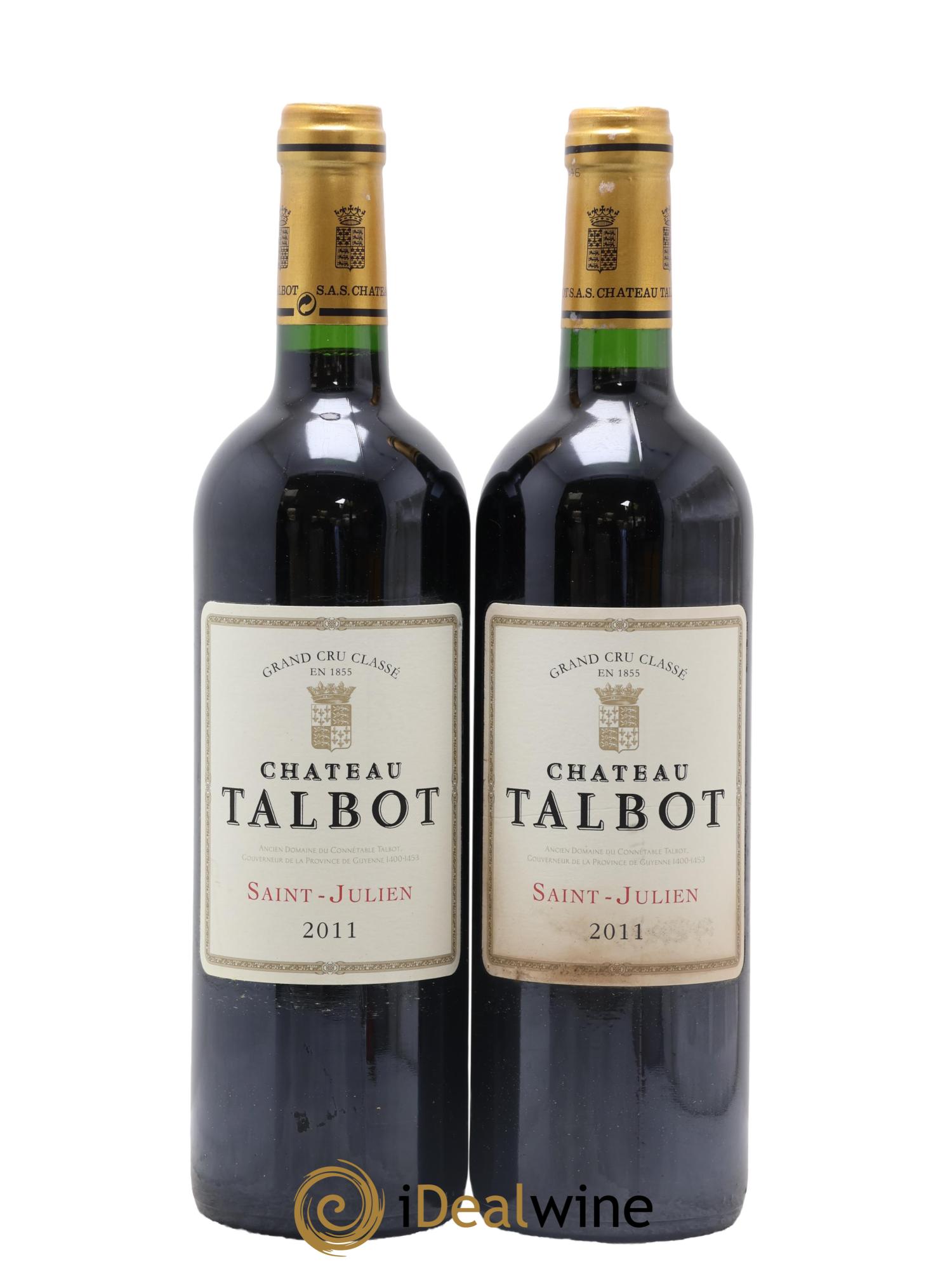 Château Talbot 4ème Grand Cru Classé 2011 - Lot de 2 bouteilles - 0