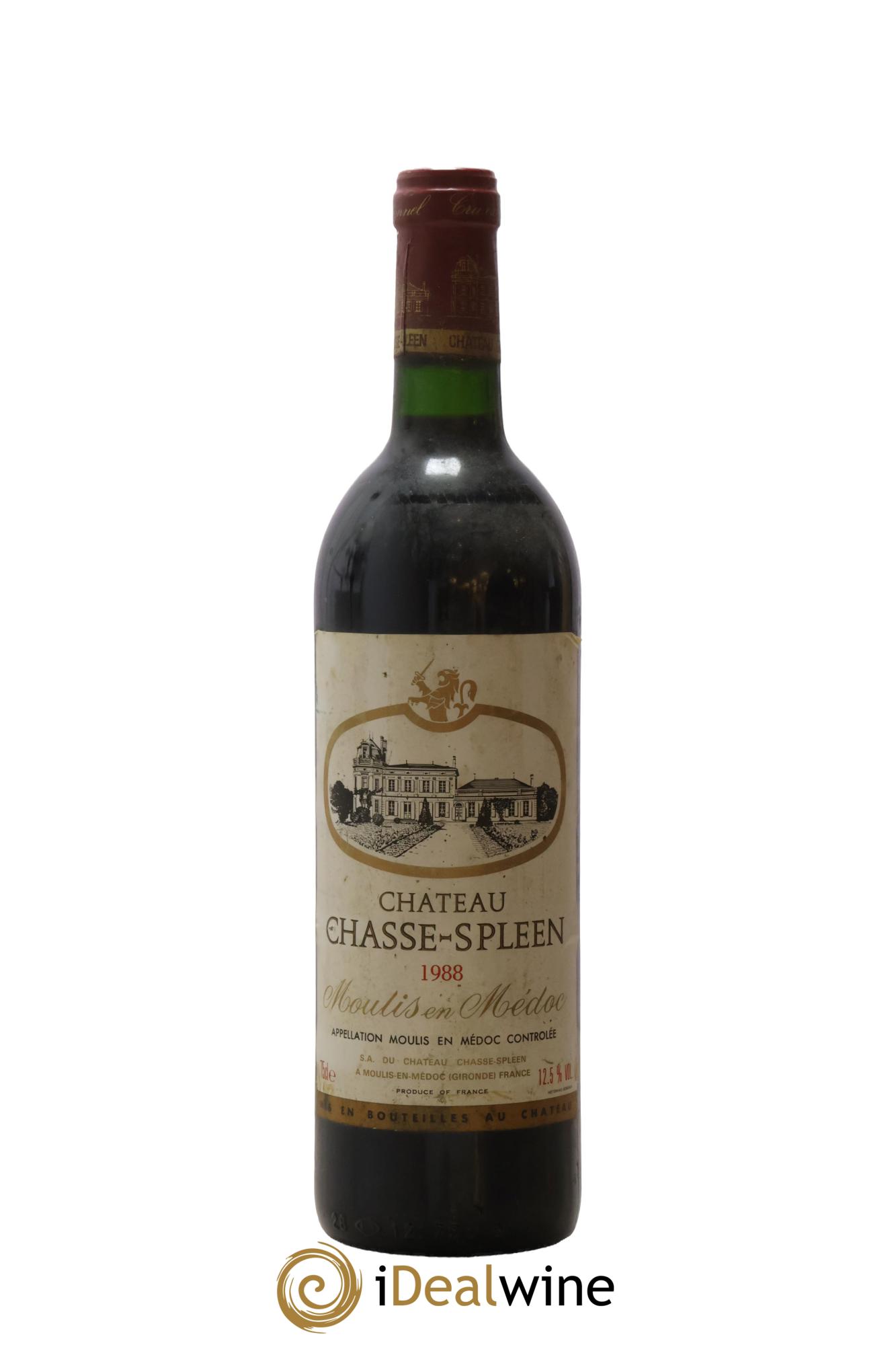 Château Chasse Spleen 1988 - Lot de 1 bouteille - 0