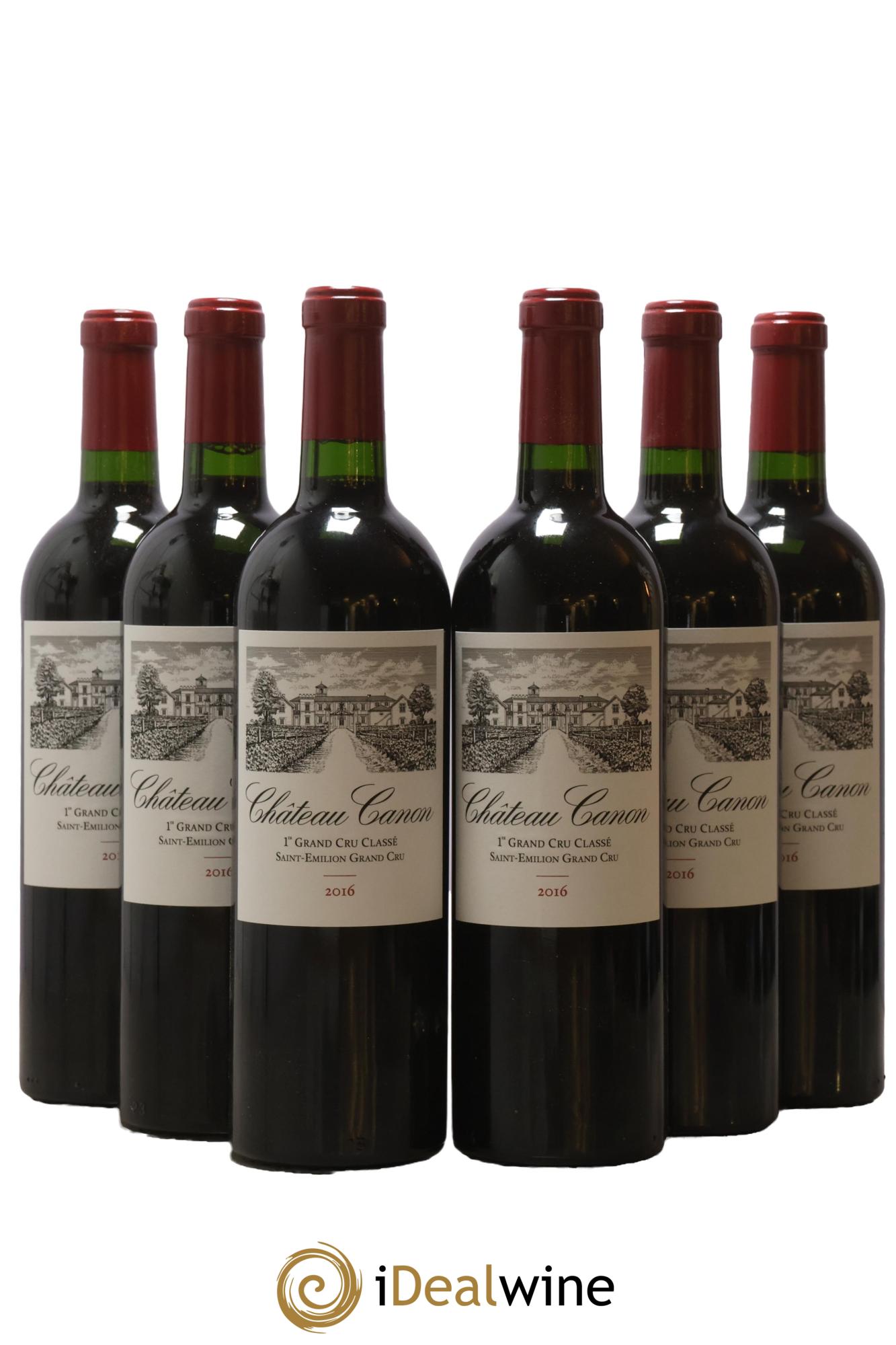 Château Canon 1er Grand Cru Classé B 2016 - Lot de 6 bouteilles - 0