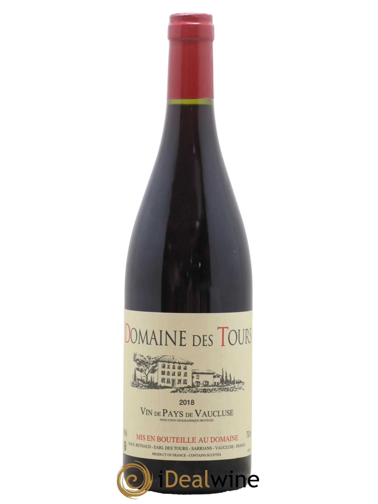 Vaucluse (Vin de Pays de Vaucluse) Domaine des Tours Emmanuel Reynaud 2018 - Lot de 1 bouteille - 0