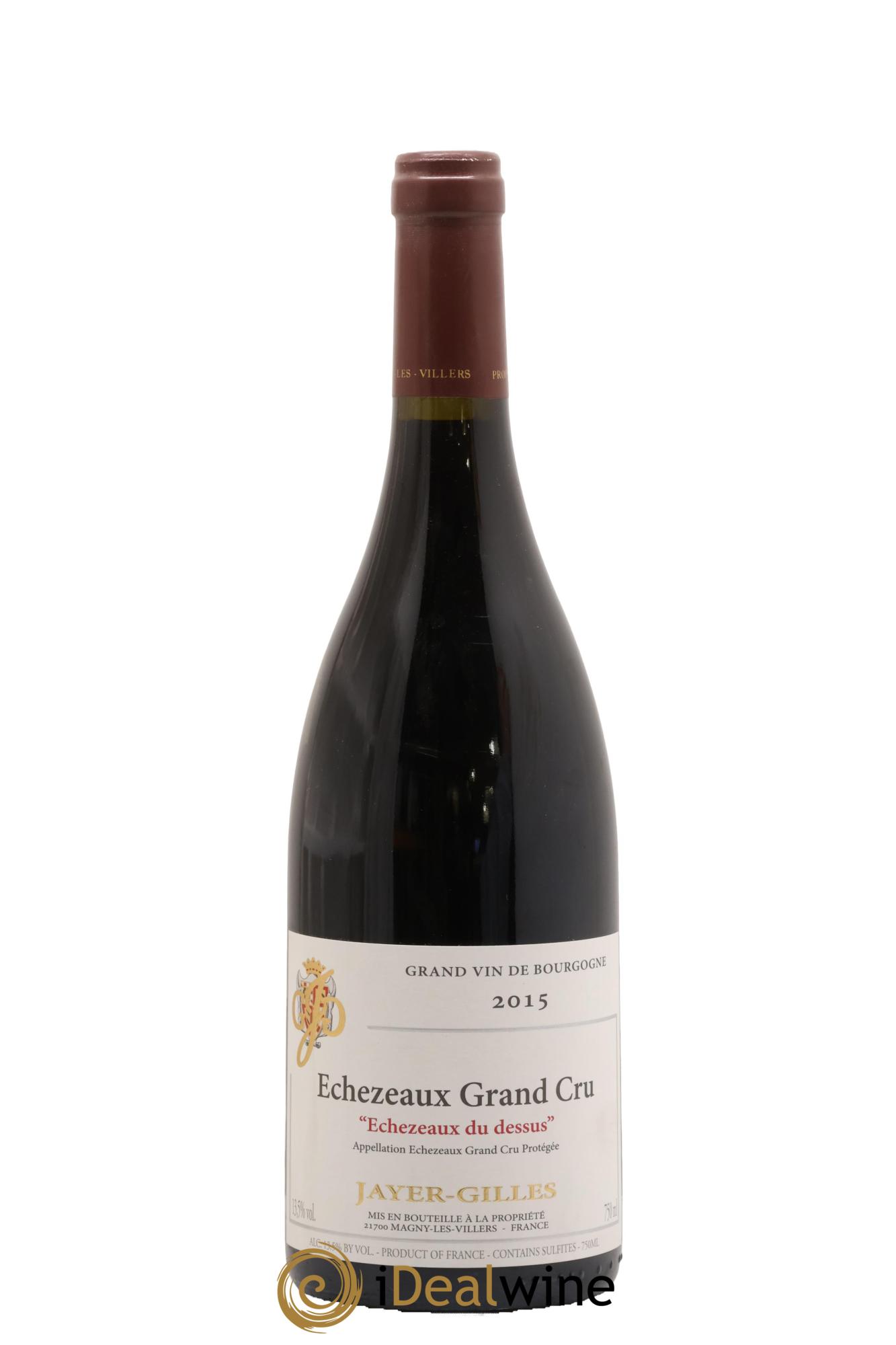 Echezeaux Grand Cru Du Dessus Hoffmann-Jayer (anciennement Jayer-Gilles) 2015 - Lot de 1 bouteille - 0