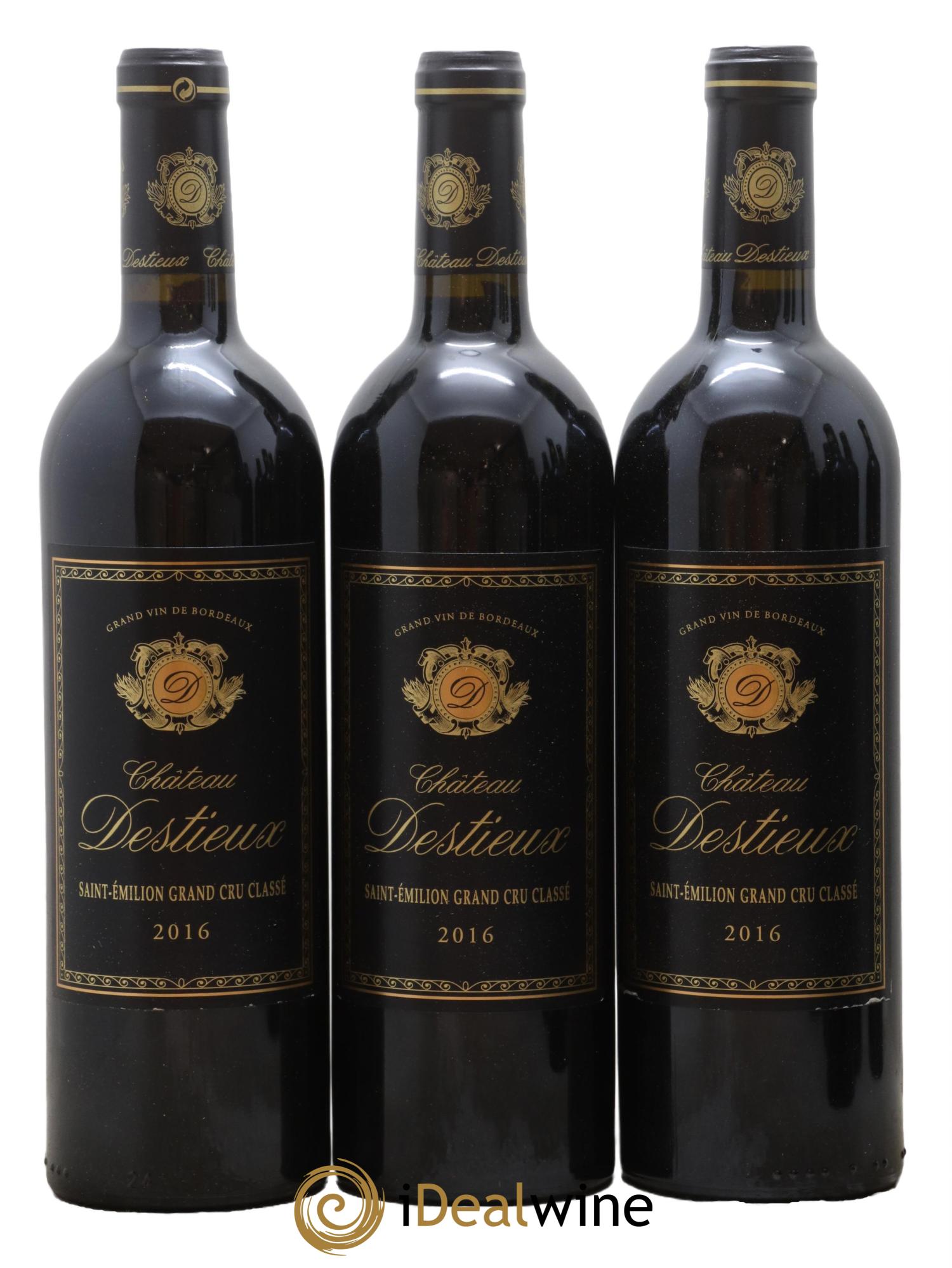 Château Destieux Grand Cru Classé 2016 - Lot of 12 bottles - 3