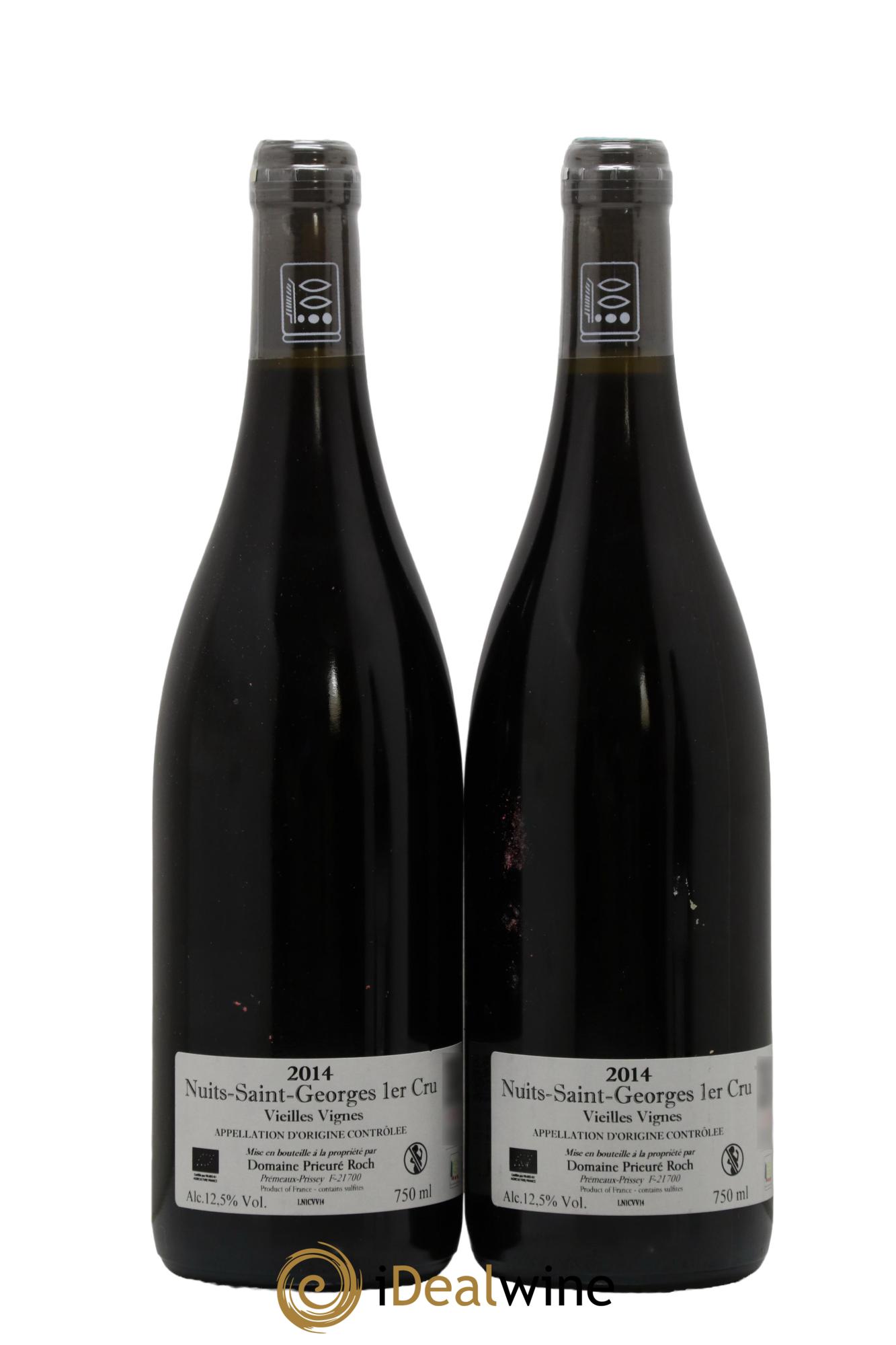 Nuits-Saint-Georges 1er Cru Vieilles Vignes Prieuré Roch  2014 - Lotto di 2 bottiglie - 1