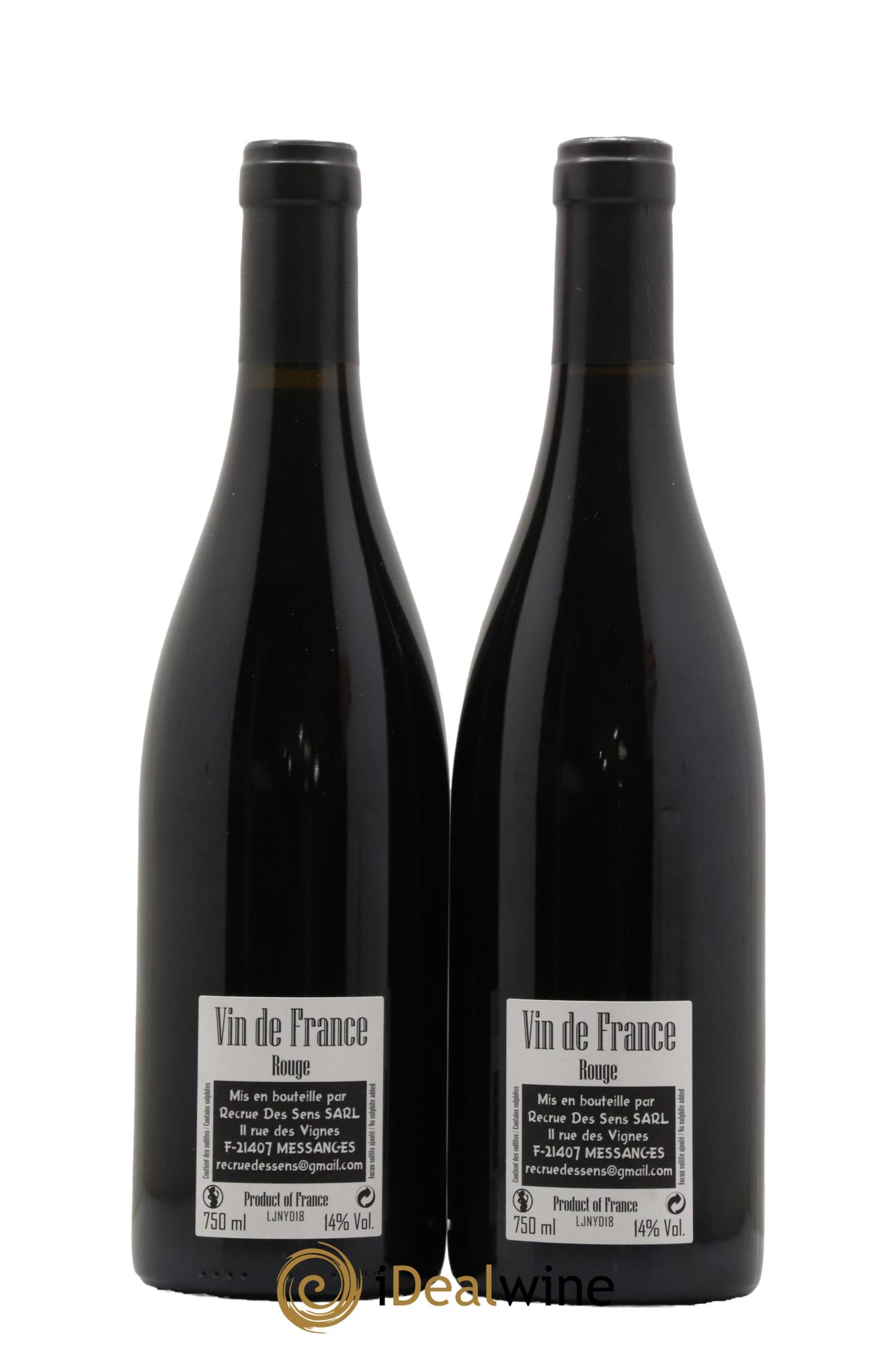 Vin de France Jeannot Yann Durieux - Recrue des Sens 2018 - Lot de 2 bouteilles - 1