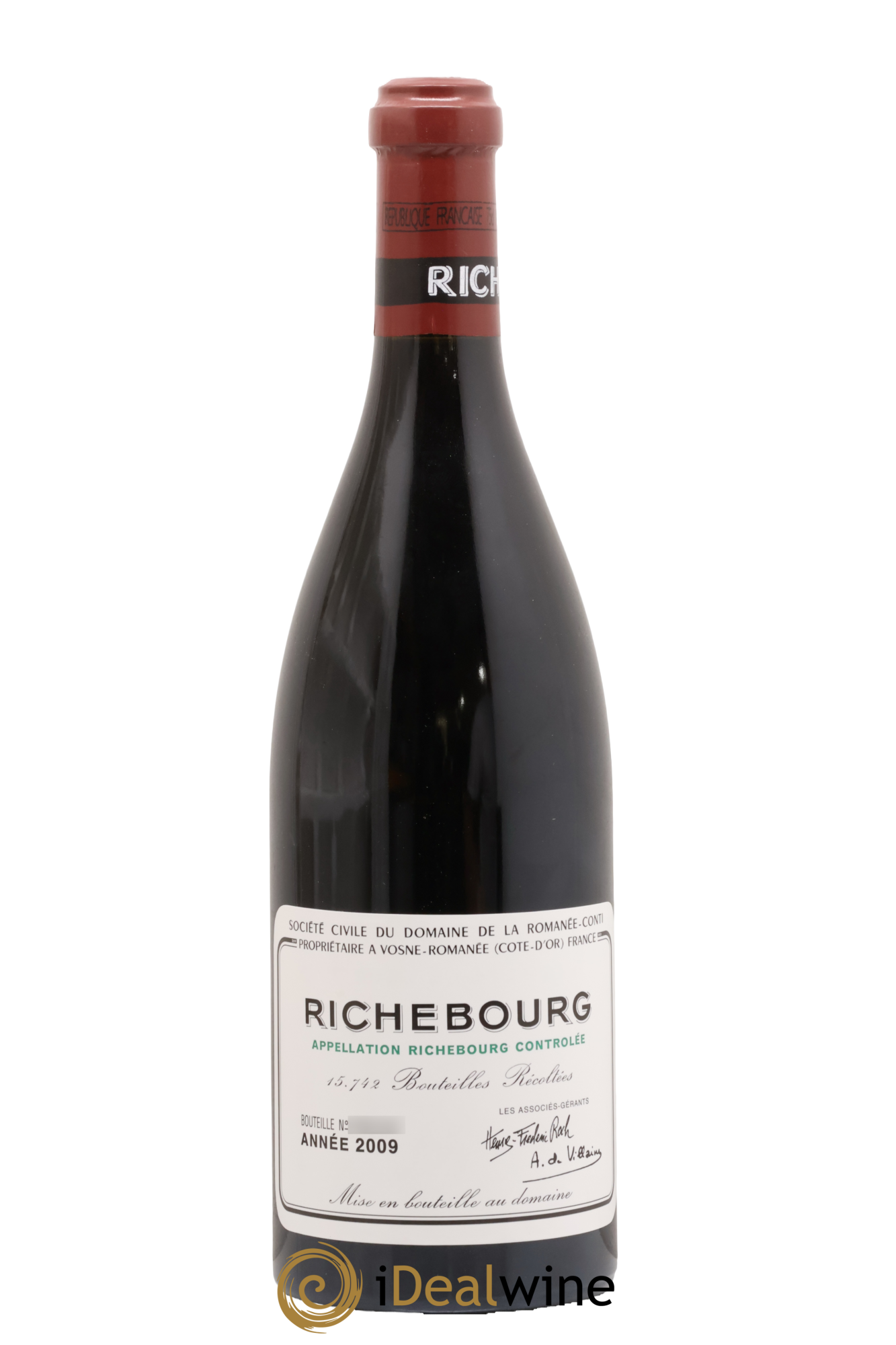 Richebourg Grand Cru Domaine de la Romanée-Conti 2009 - Lot de 1 bouteille - 0