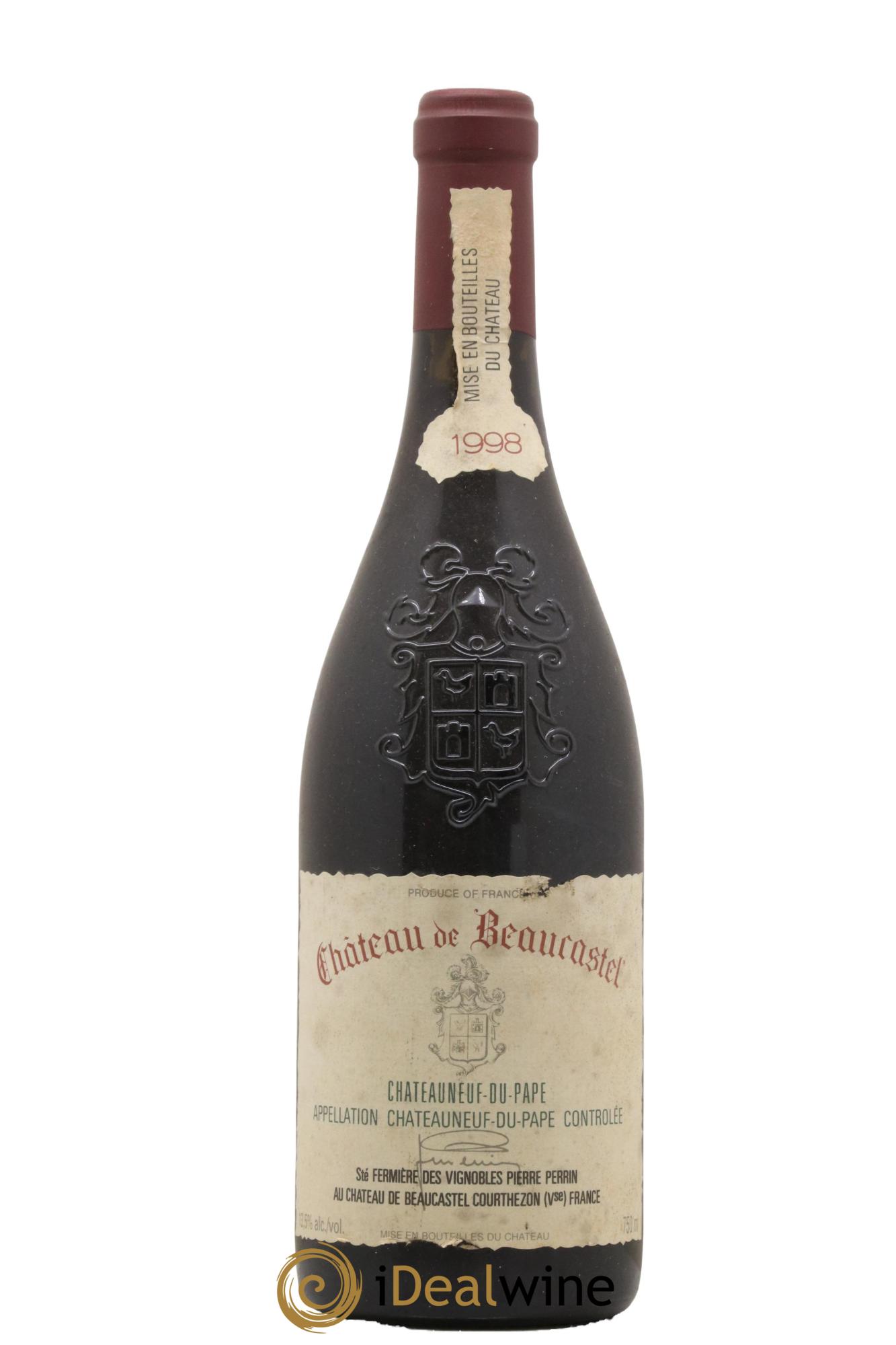 Châteauneuf-du-Pape Château de Beaucastel Famille Perrin 1998 - Lot de 1 bouteille - 0