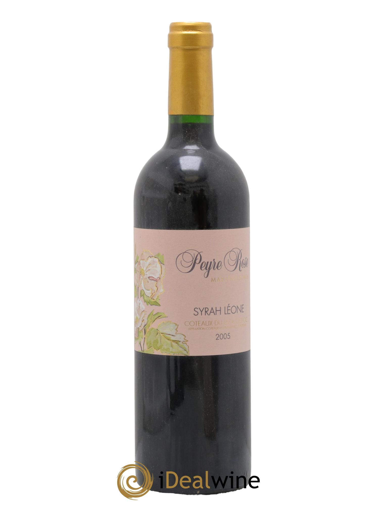 Coteaux du Languedoc Domaine Peyre Rose Belle Léone (anciennement Syrah Léone) Marlène Soria 2005 - Lot de 1 bouteille - 0