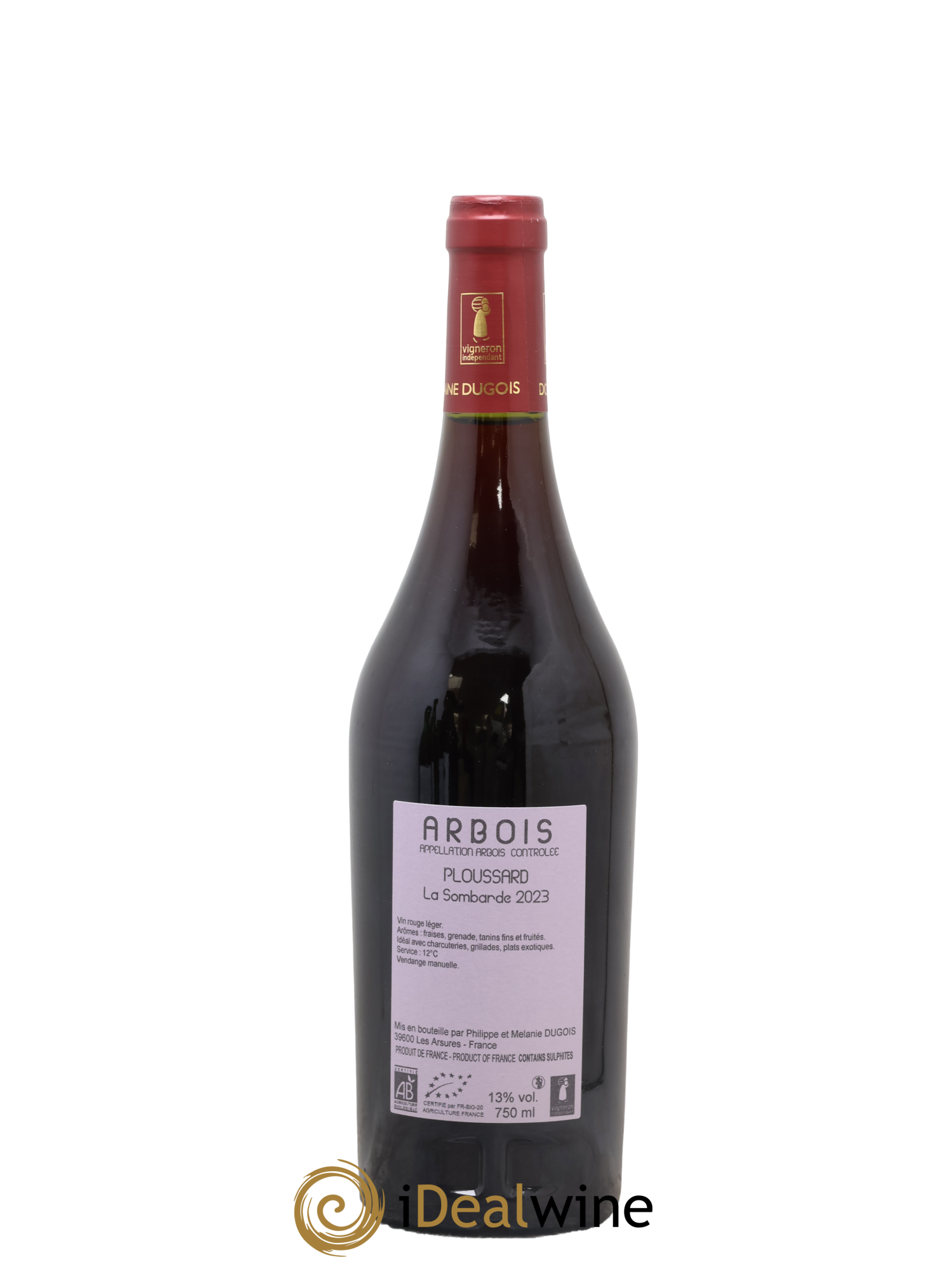 Côtes du Jura Ploussard La Sombarde Domaine Dugois 2023 - Lot de 1 bouteille - 1