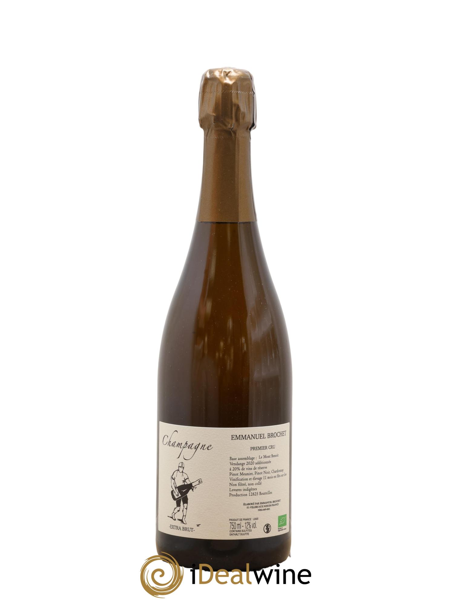 Le Mont Benoit Extra-Brut Emmanuel Brochet - Lot de 1 bouteille - 0