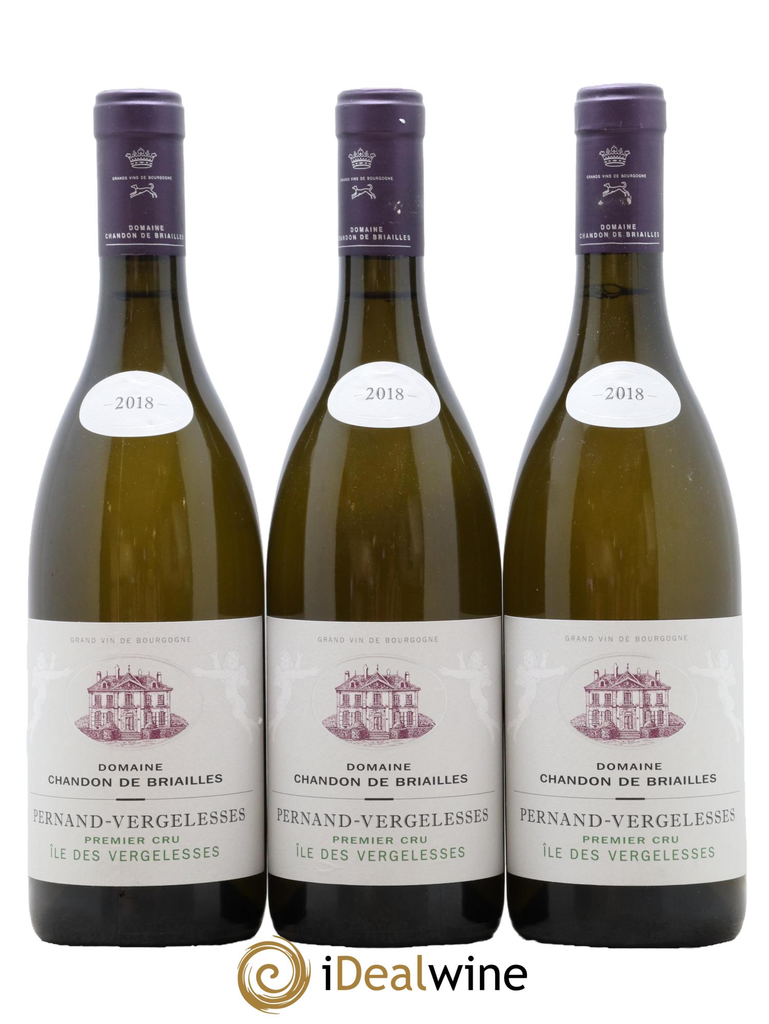 Pernand-Vergelesses 1er Cru Ile des Vergelesses Chandon de Briailles 2018 - Lot de 3 bouteilles - 0