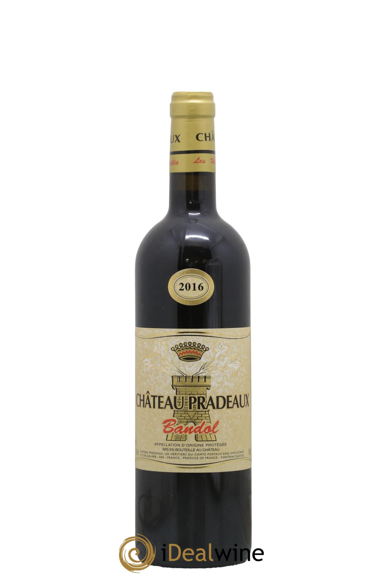 Bandol Château Pradeaux Famille Portalis 2016 - Lot de 1 bouteille - 0