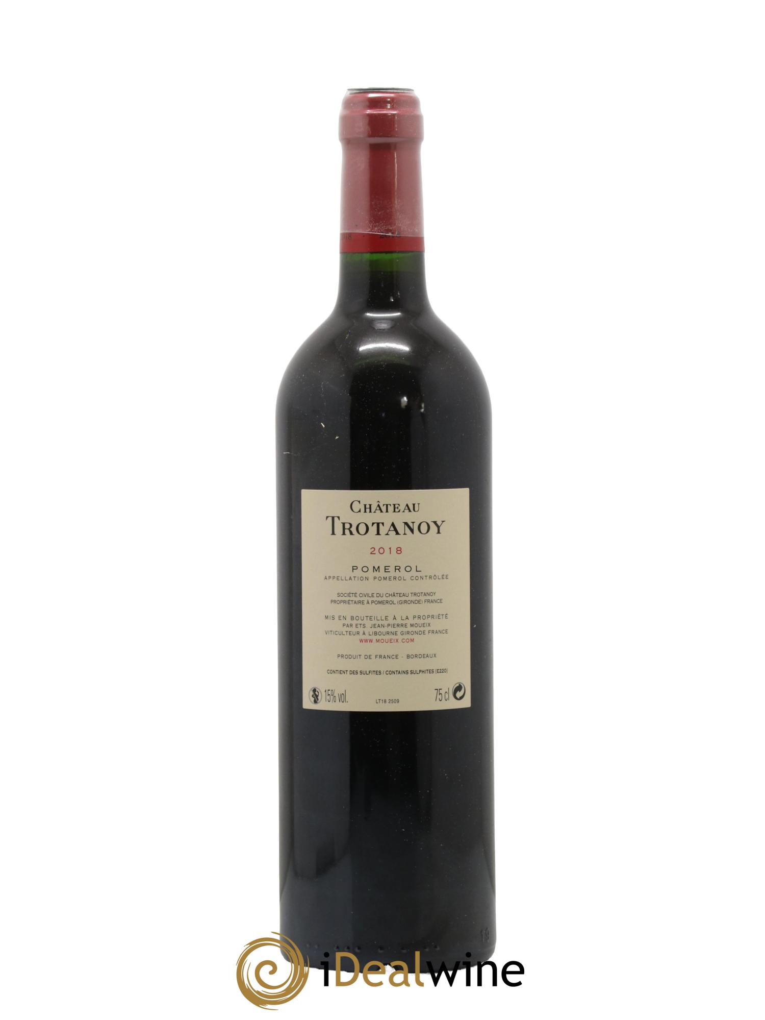 Château Trotanoy 2018 - Lot de 1 bouteille - 1