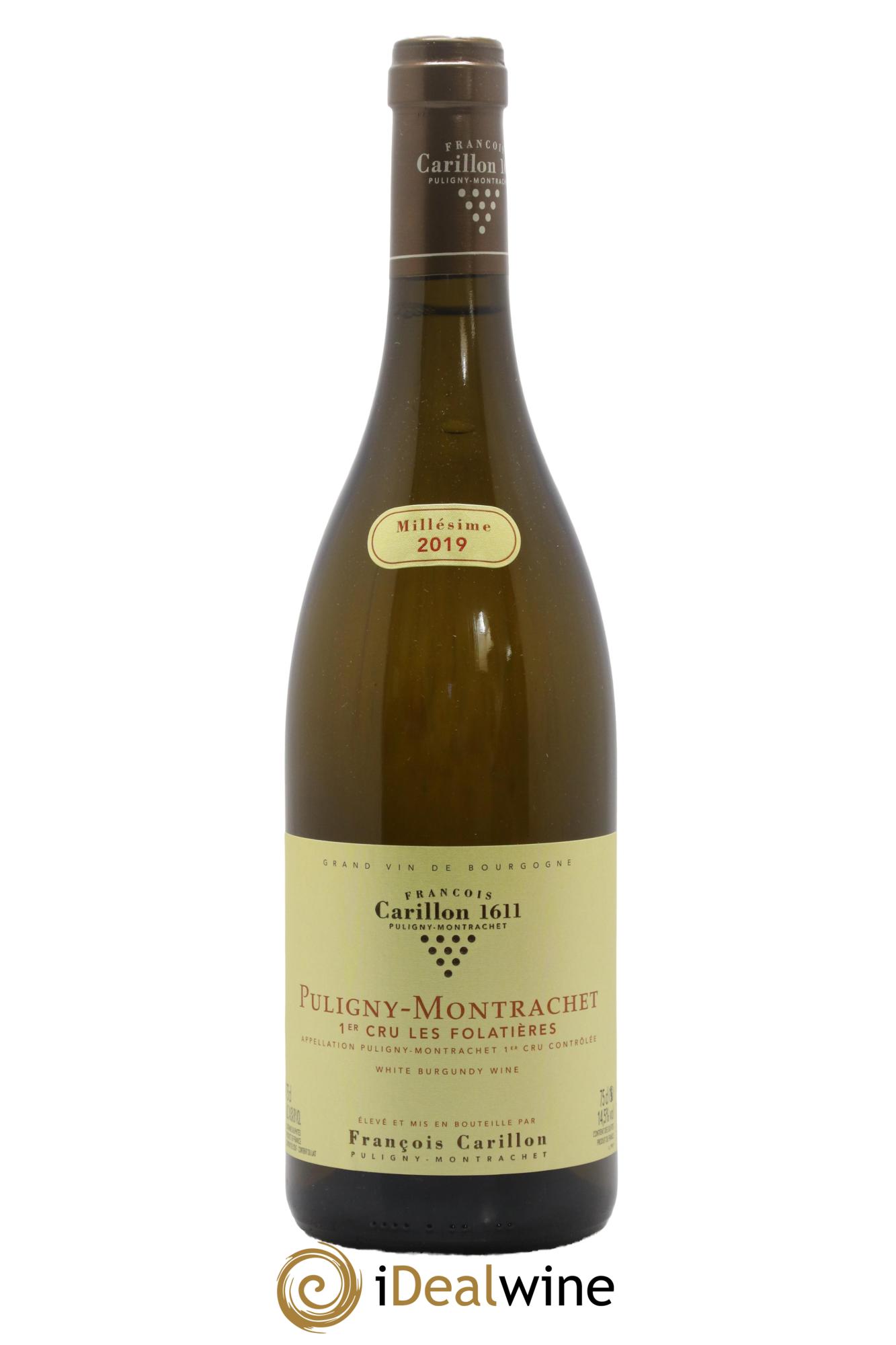 Puligny-Montrachet 1er Cru Les Folatières François Carillon 2019 - Lot de 1 bouteille - 0