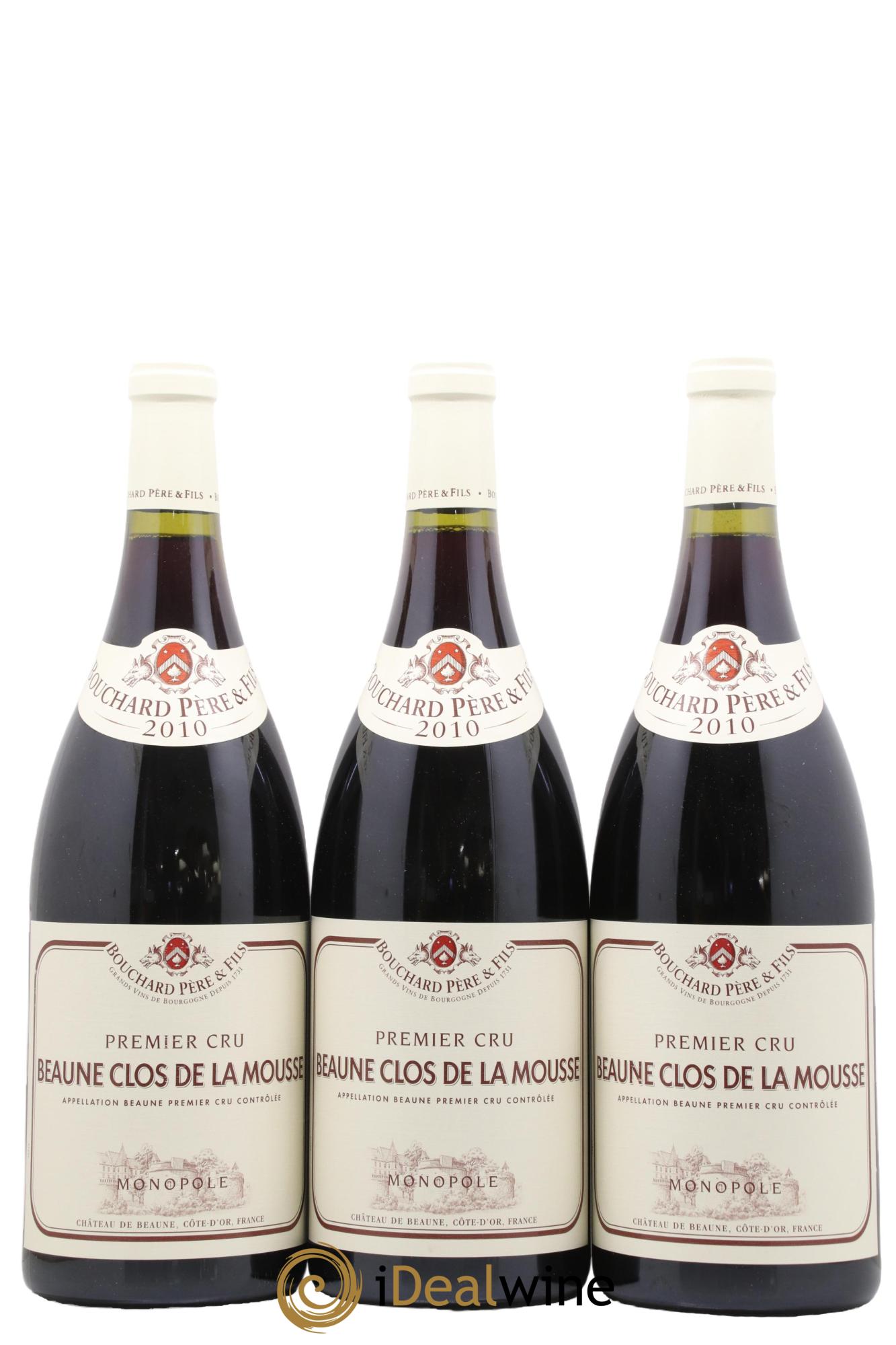 Beaune 1er Cru Clos de la Mousse Bouchard Père & Fils 2010 - Lotto di 3 magnum - 0