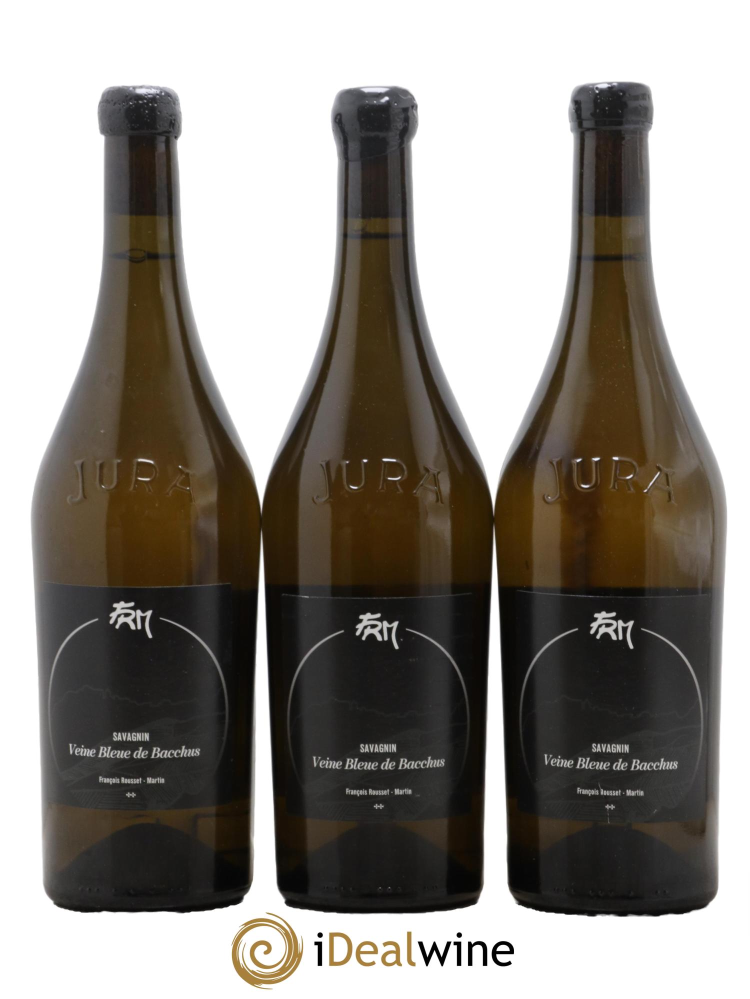 Côtes du Jura La Veine Bleue de Bacchus François Rousset Martin 2018 - Lot of 3 bottles - 0